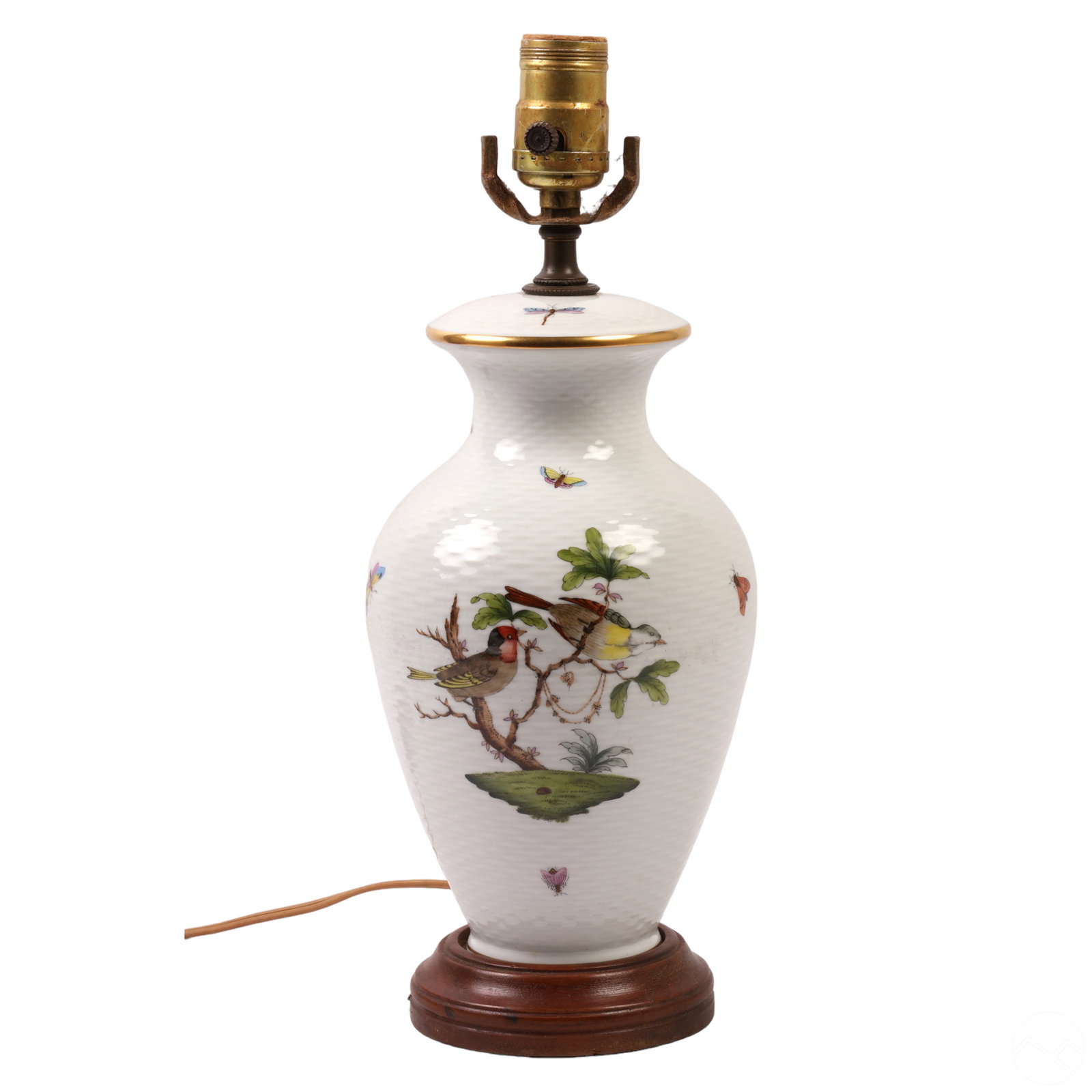 Herend Hungarian Porcelain Rothschild Bird Lamp (1 of 7)