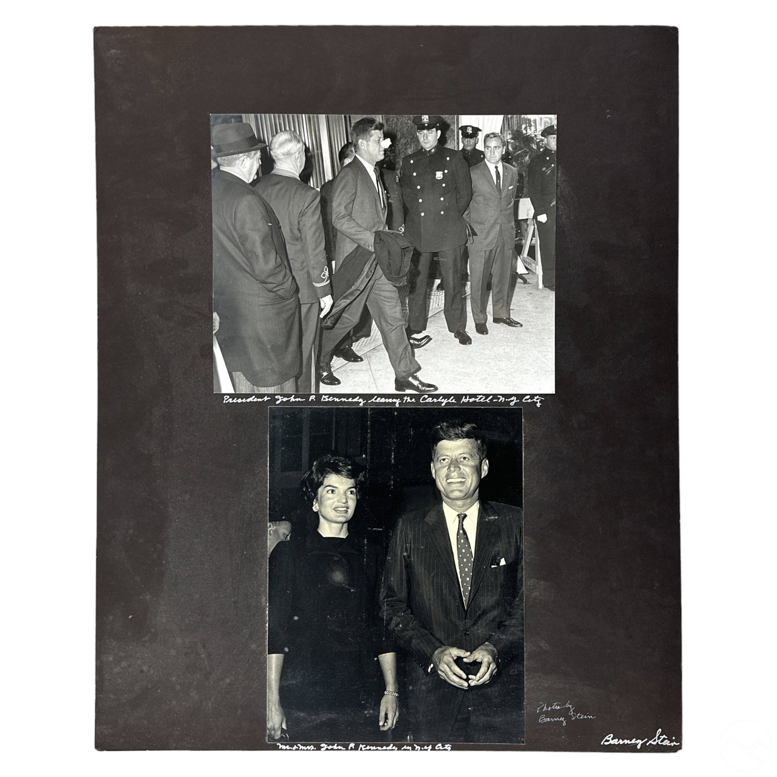 Barney Stein SIGNED Jackie & John F Kennedy Photos (1 of 6)