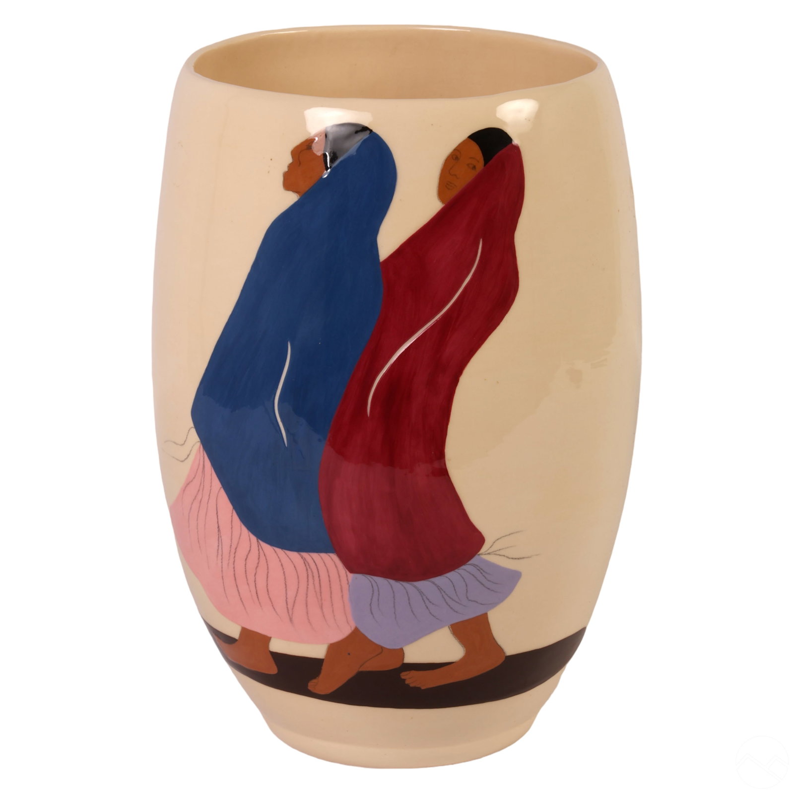 R.C Gorman 1931-2005 Walking Woman LE Ceramic Vase (1 of 6)