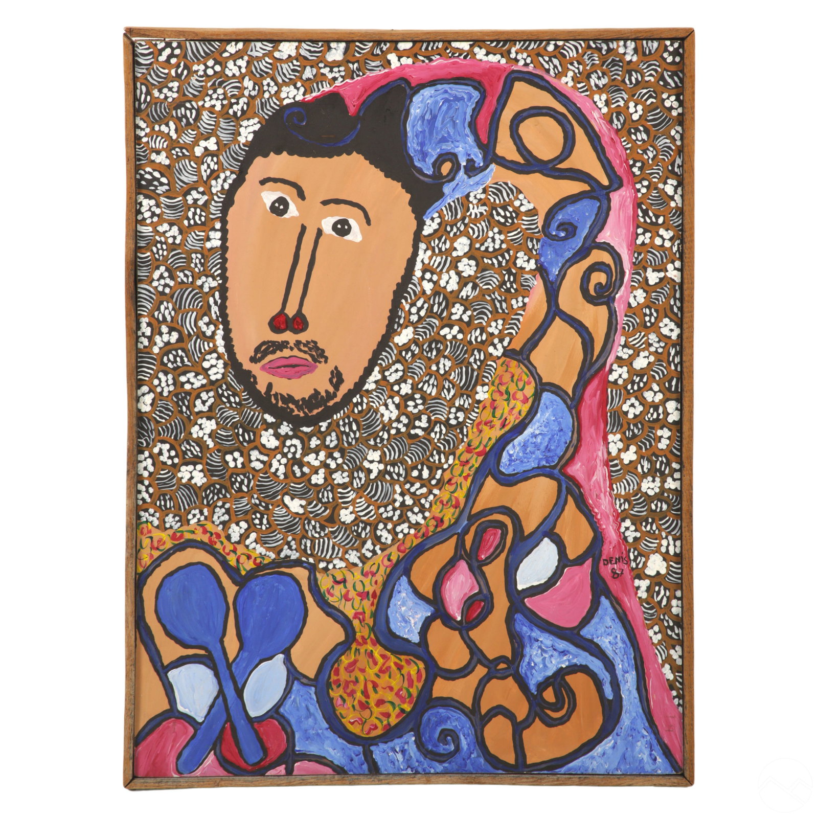 Denis Smith b.1954 Haitian Surrealist Painting (1 of 4)