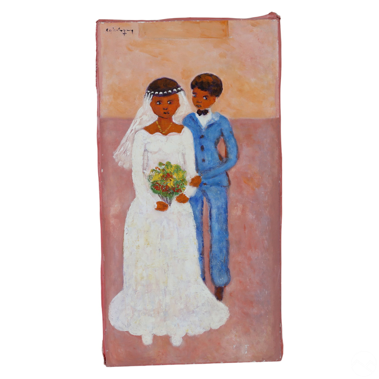 Henri Calixte 1933-2010 Haitian Wedding Painting (1 of 5)