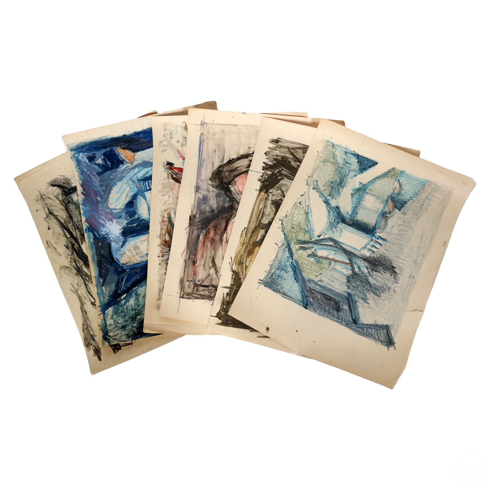 Muhsin Kut b.1938 Vintage Watercolor Paintings LOT (1 of 13)