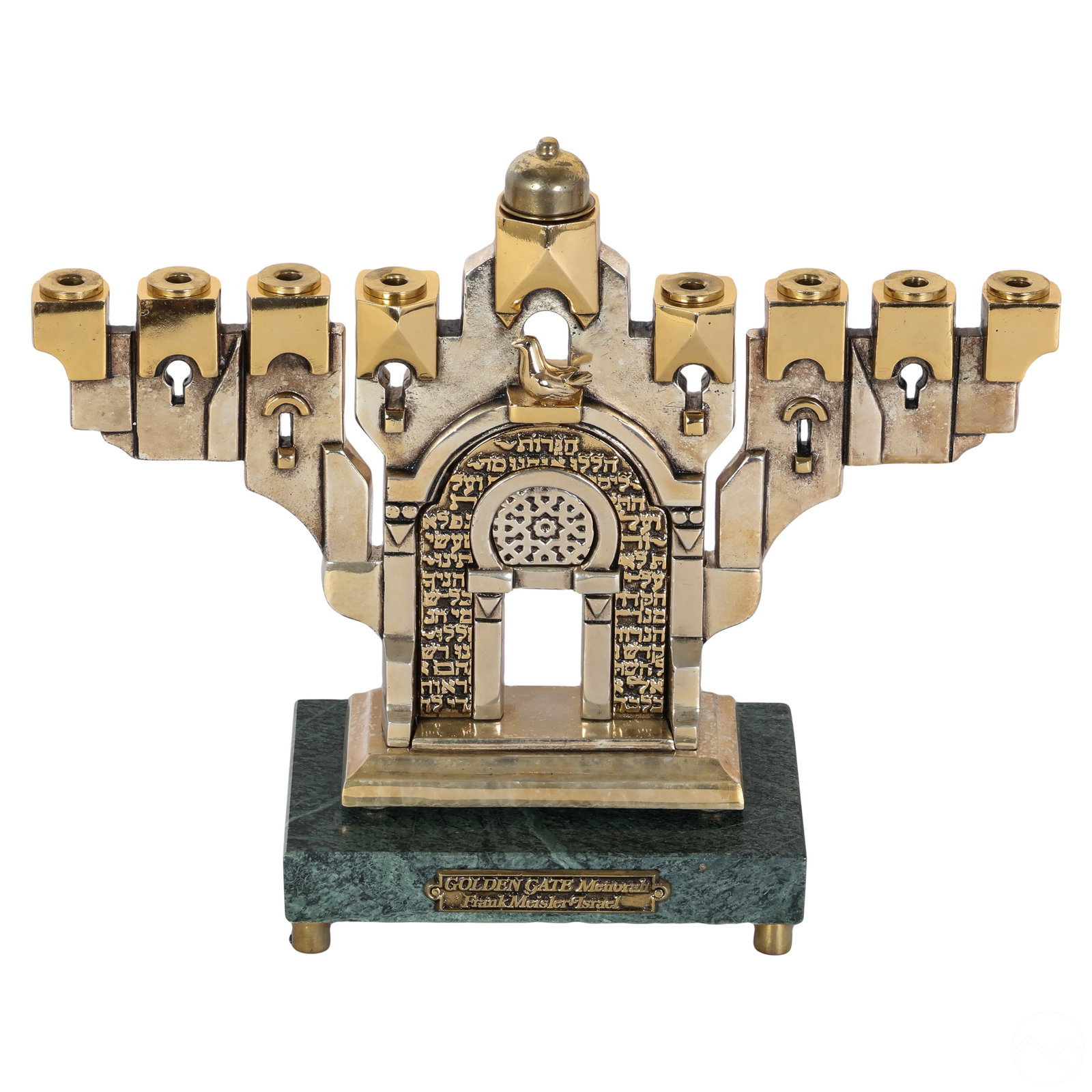 Frank Meisler 1925-2018 Golden Gate Menorah Statue (1 of 4)