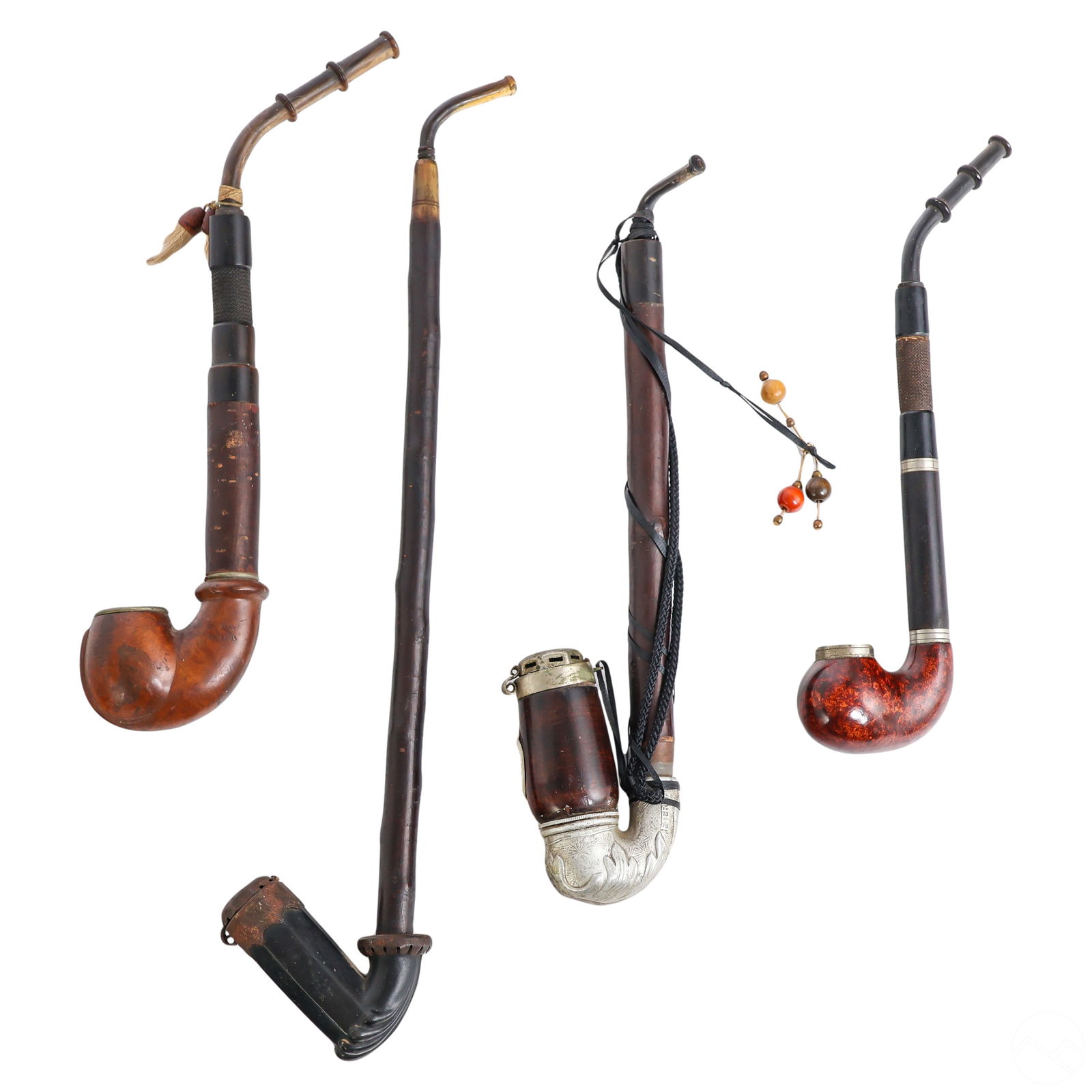 German Style Artisan Antique Tobacco Pipes 4pc LOT (1 of 5)