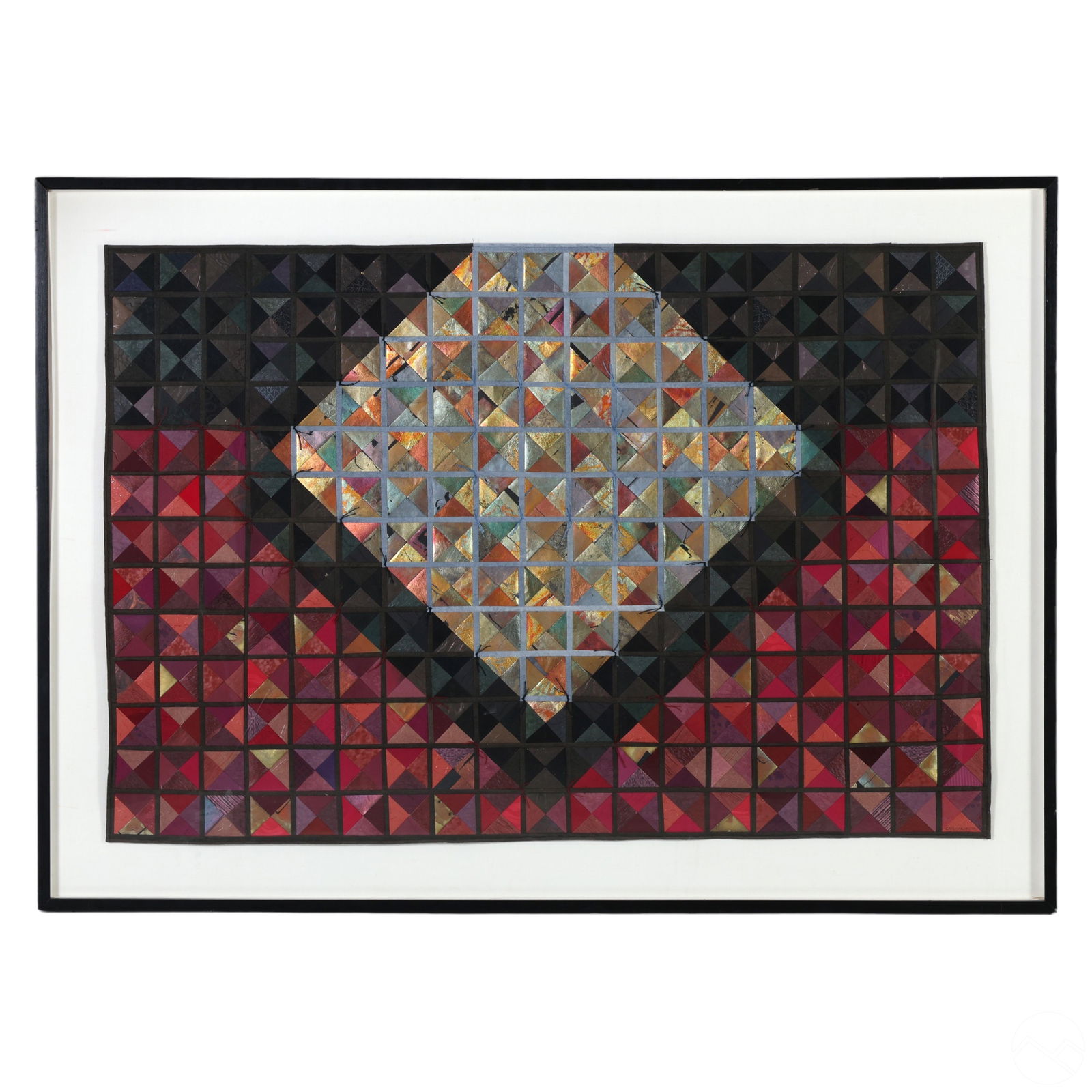 Lucinda Carlstrom b.1950 Paper & Silk Collage Art (1 of 8)