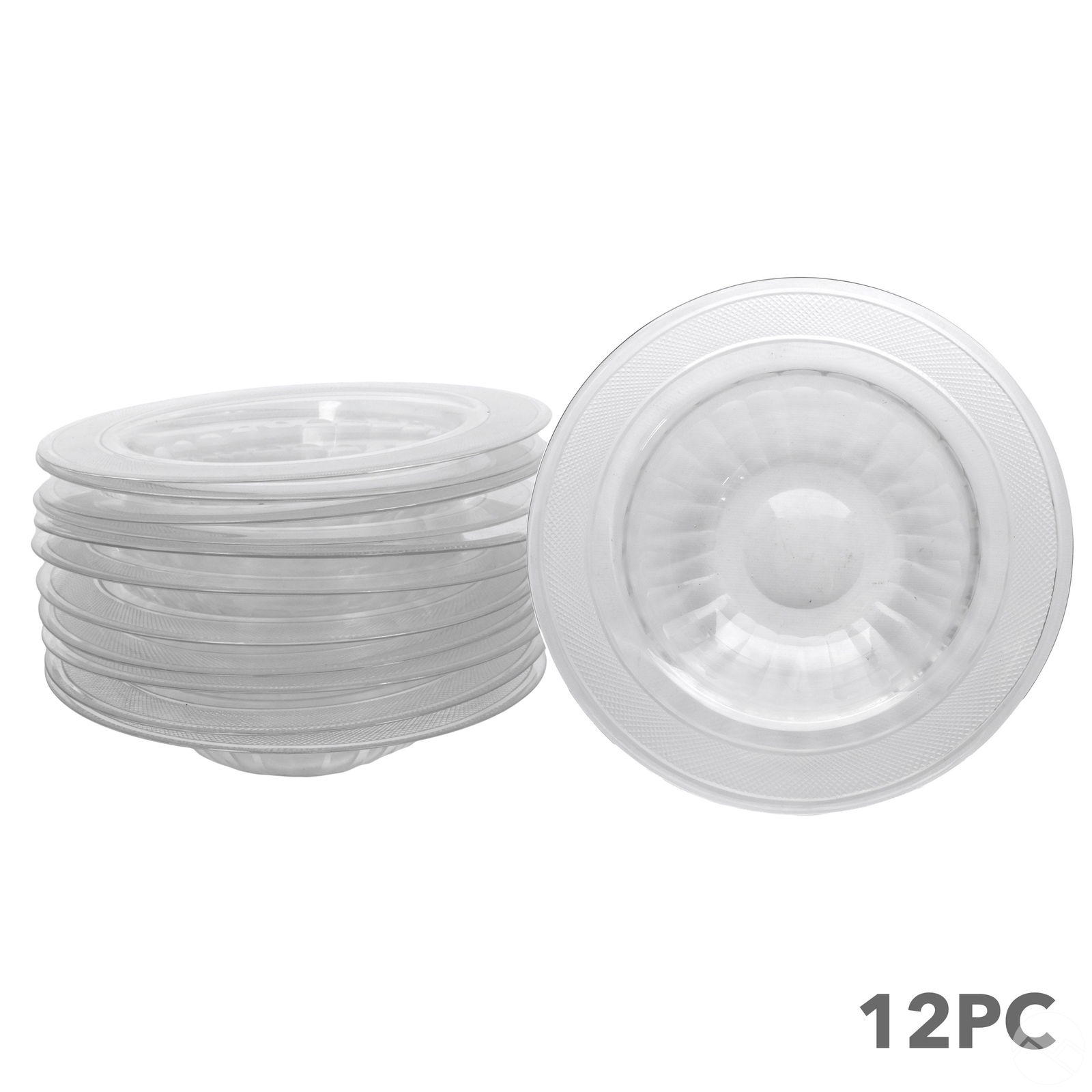 Antique French Clear Crystal Soup Bowls 12p SET (1 of 4)