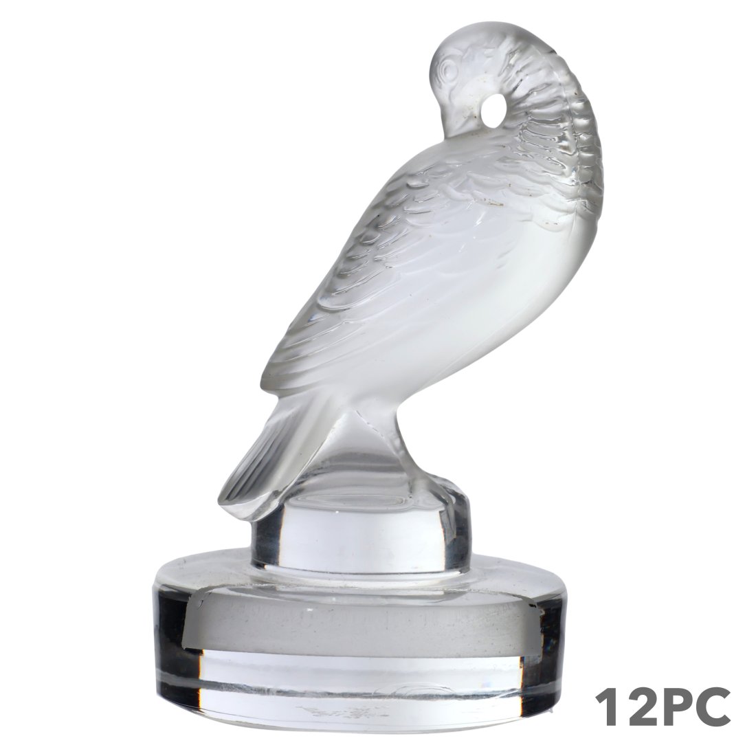 Lalique French Crystal Place Card Holders 12pc LOT (1 of 4)