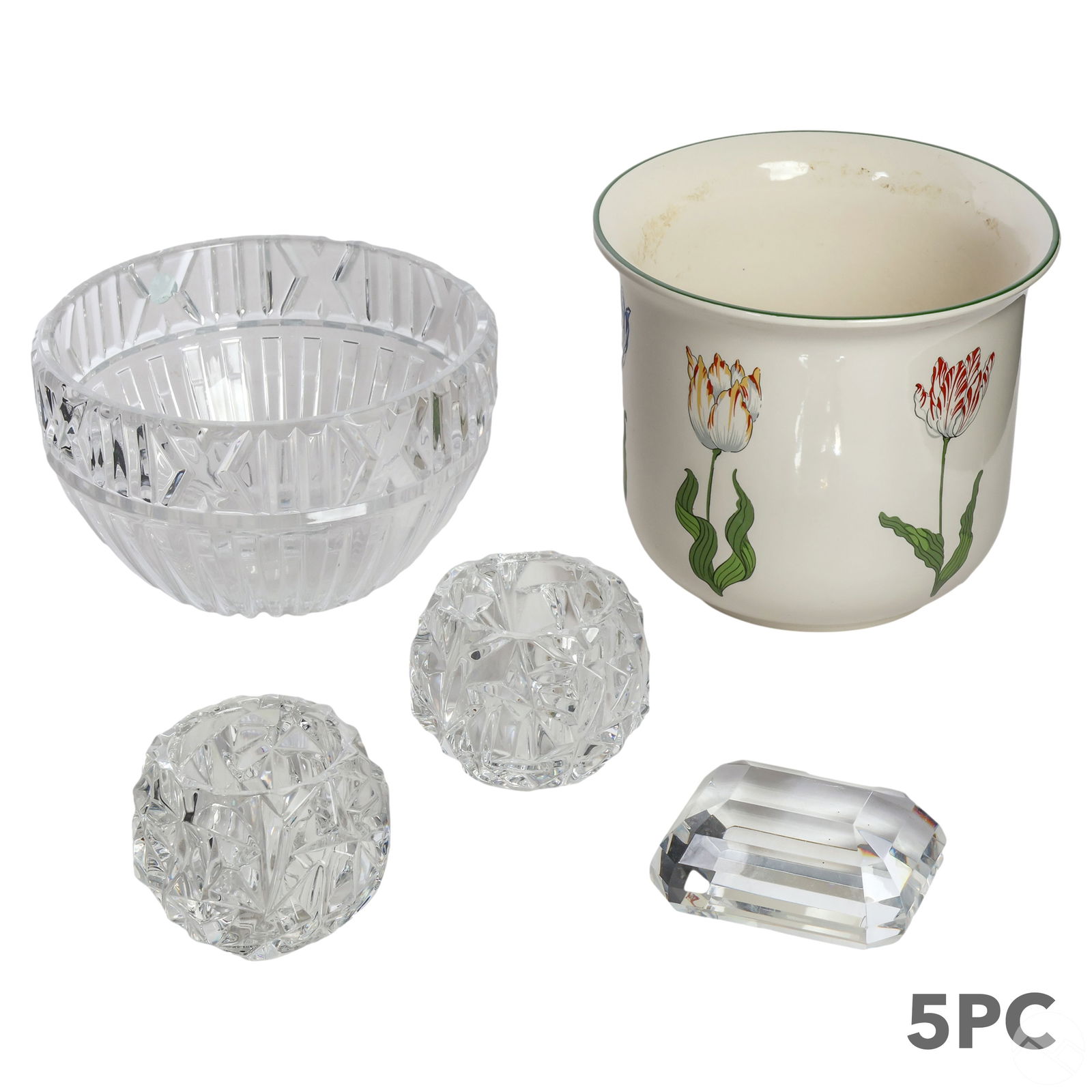 Tiffany Crystal & Porcelain Bowls & Sculpture LOT (1 of 14)