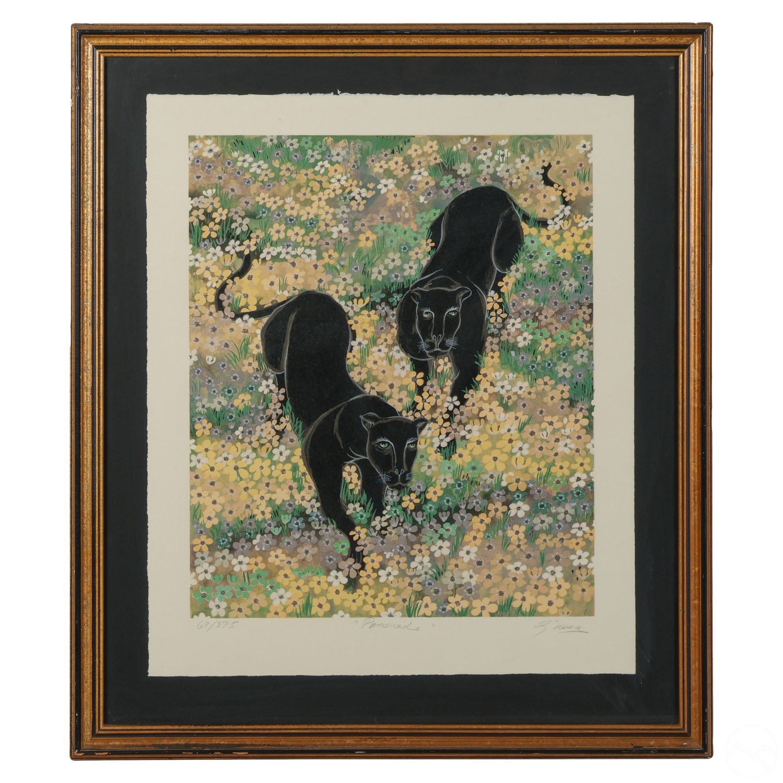 Gustavo Novoa b1941 SIGNED LE PROMENADE Lithograph (1 of 7)