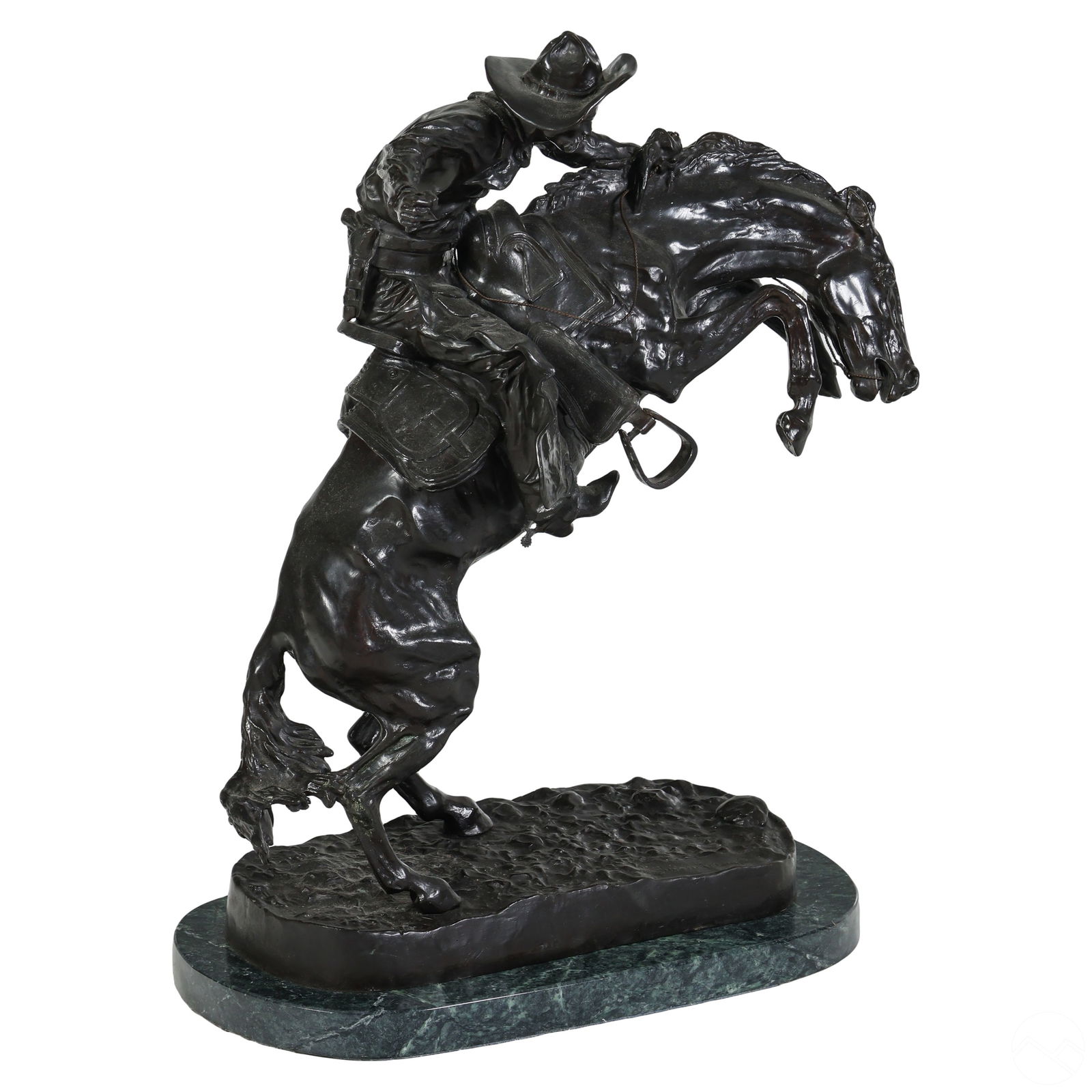 Bronze Bronco Buster Sculpture after F. Remington (1 of 8)