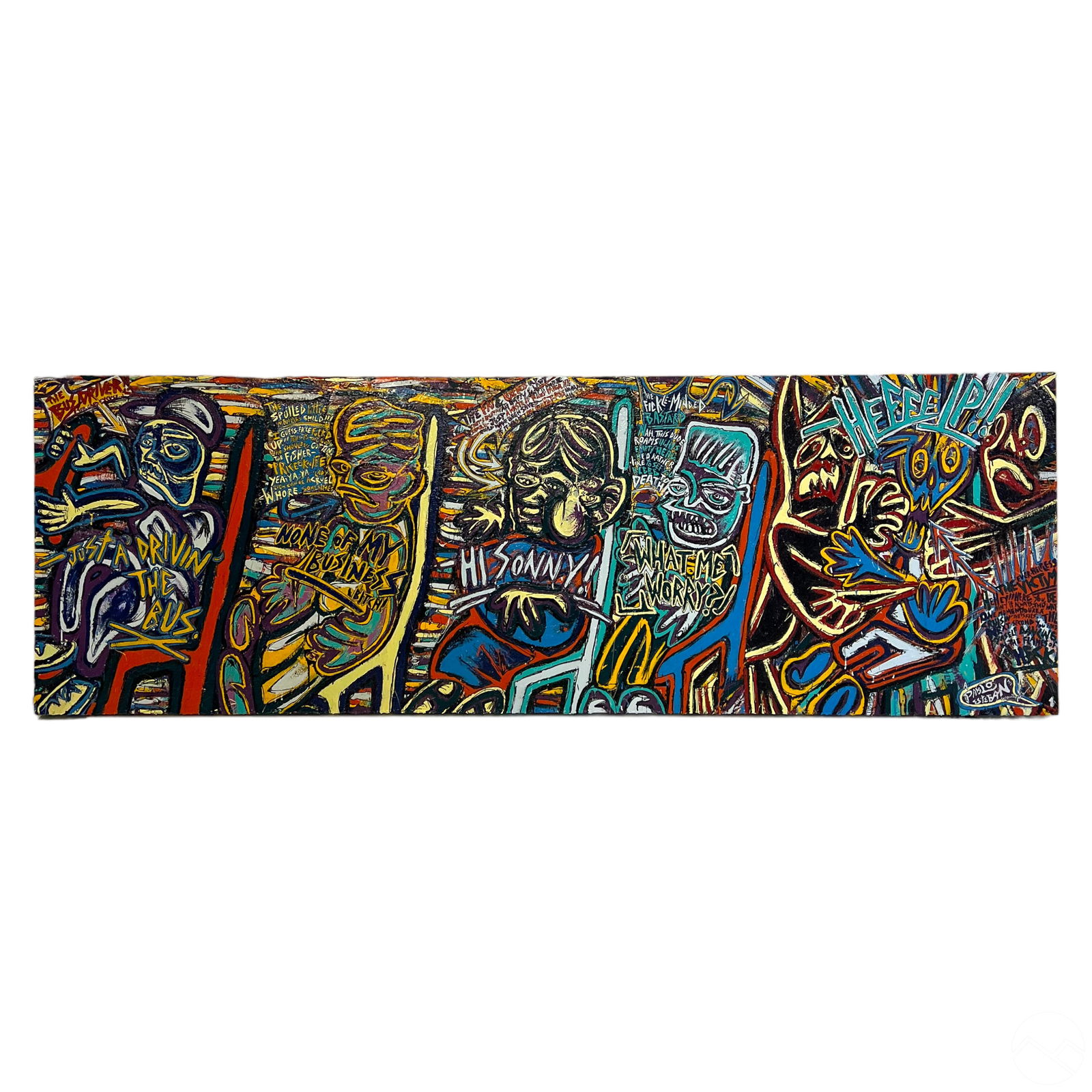 Reylarsdam b.1988 Urban Outsider Graffiti Painting (1 of 15)