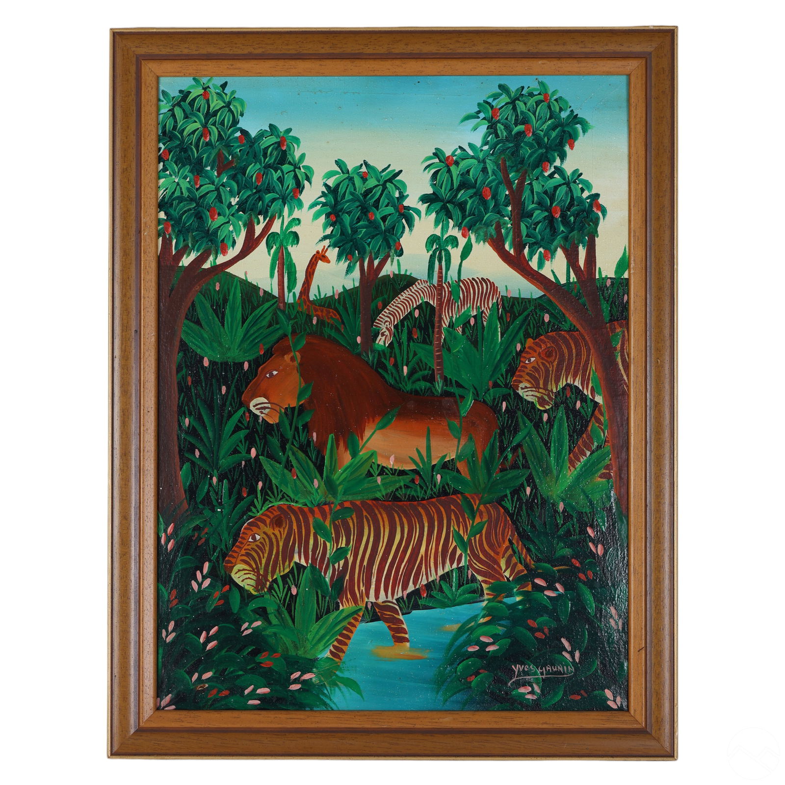 Yves Guarin 20C. Haitian School Landscape Painting (1 of 4)