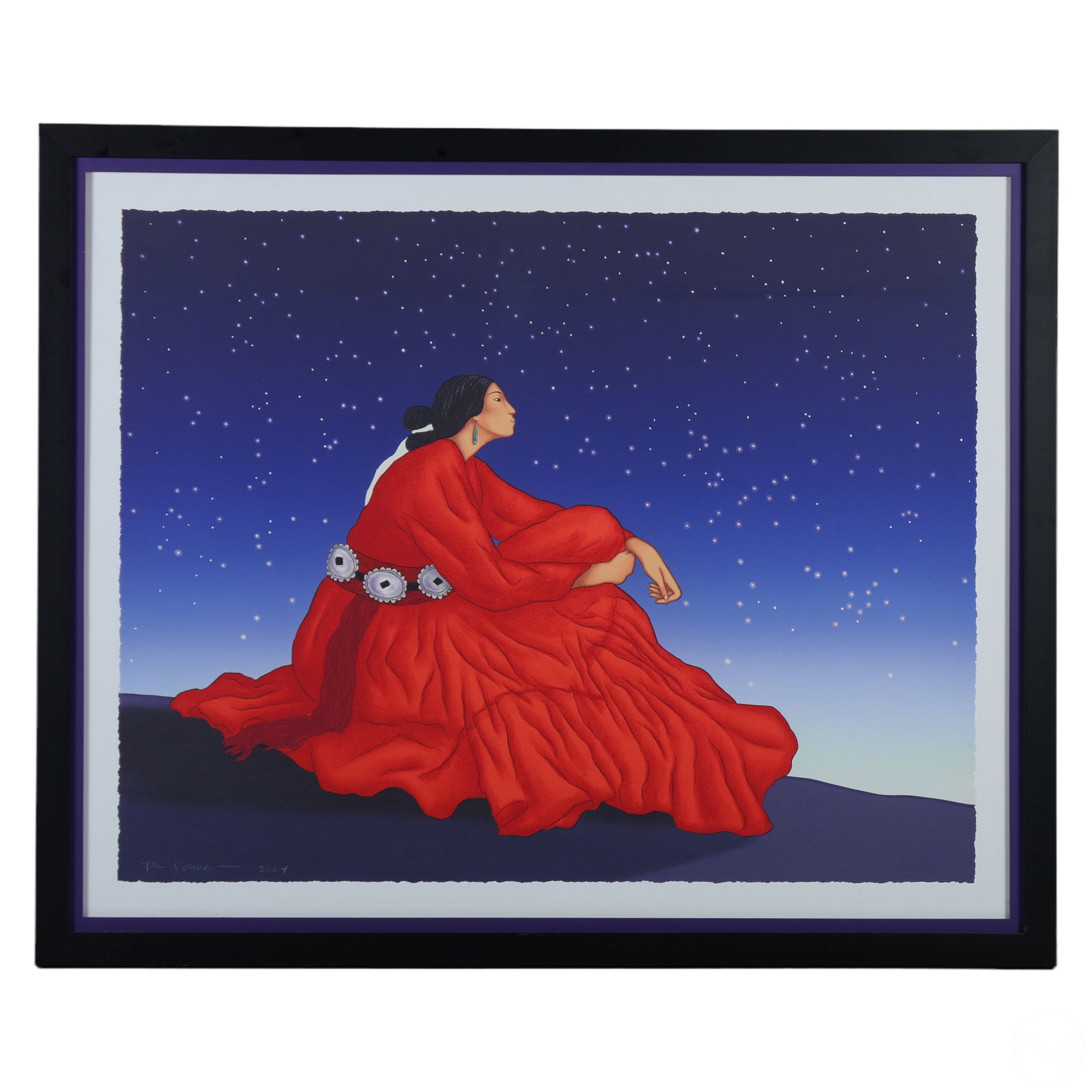 R.C. Gorman 1931-2005 Navajo Velvet Giclee SIGNED (1 of 6)