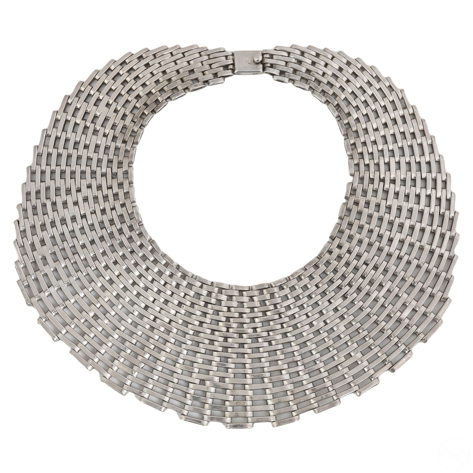 Mexican Woven Mid Century Bib Necklace SIGNED 400g (1 of 6)