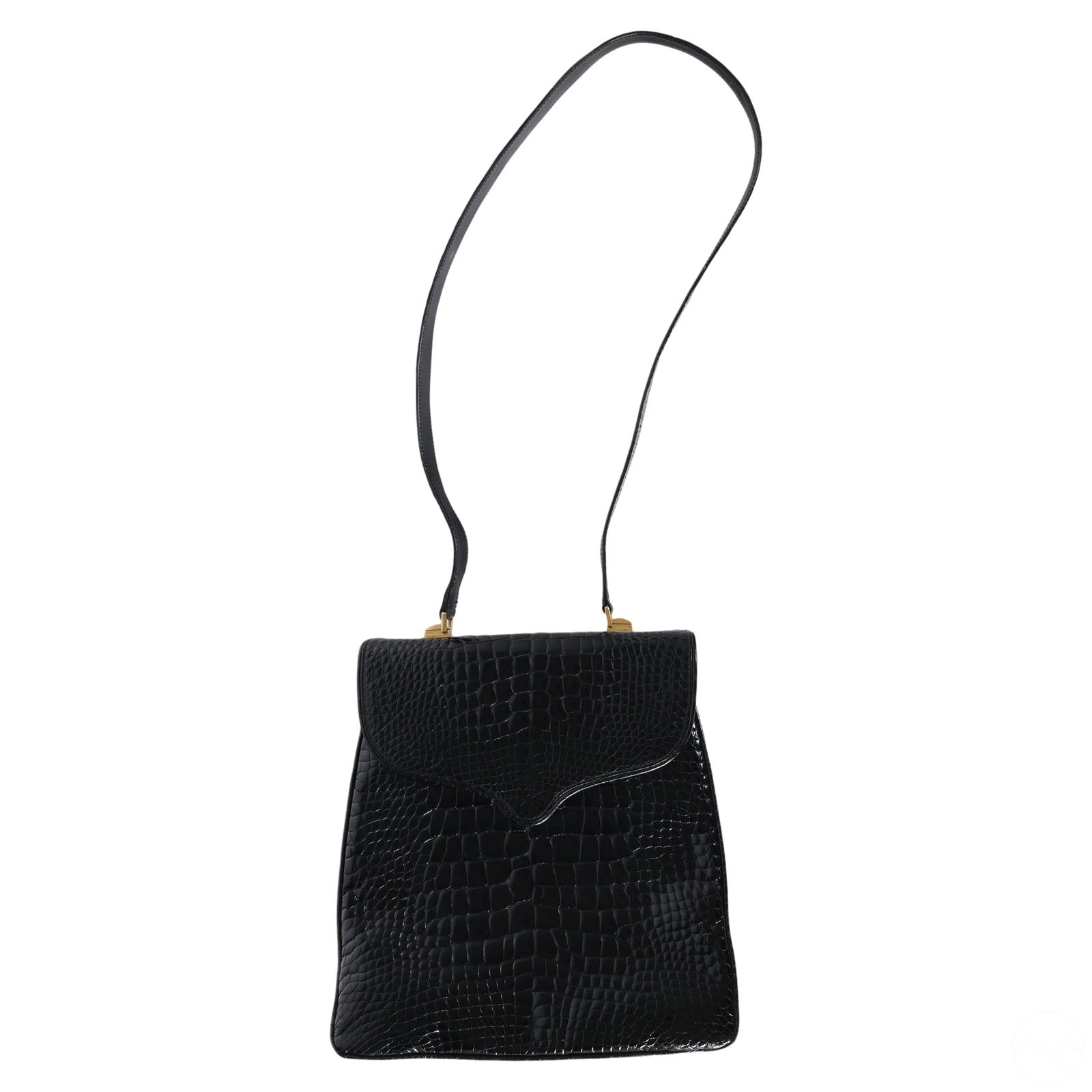 Lana Marks Italian Black Alligator Leather Handbag (1 of 7)