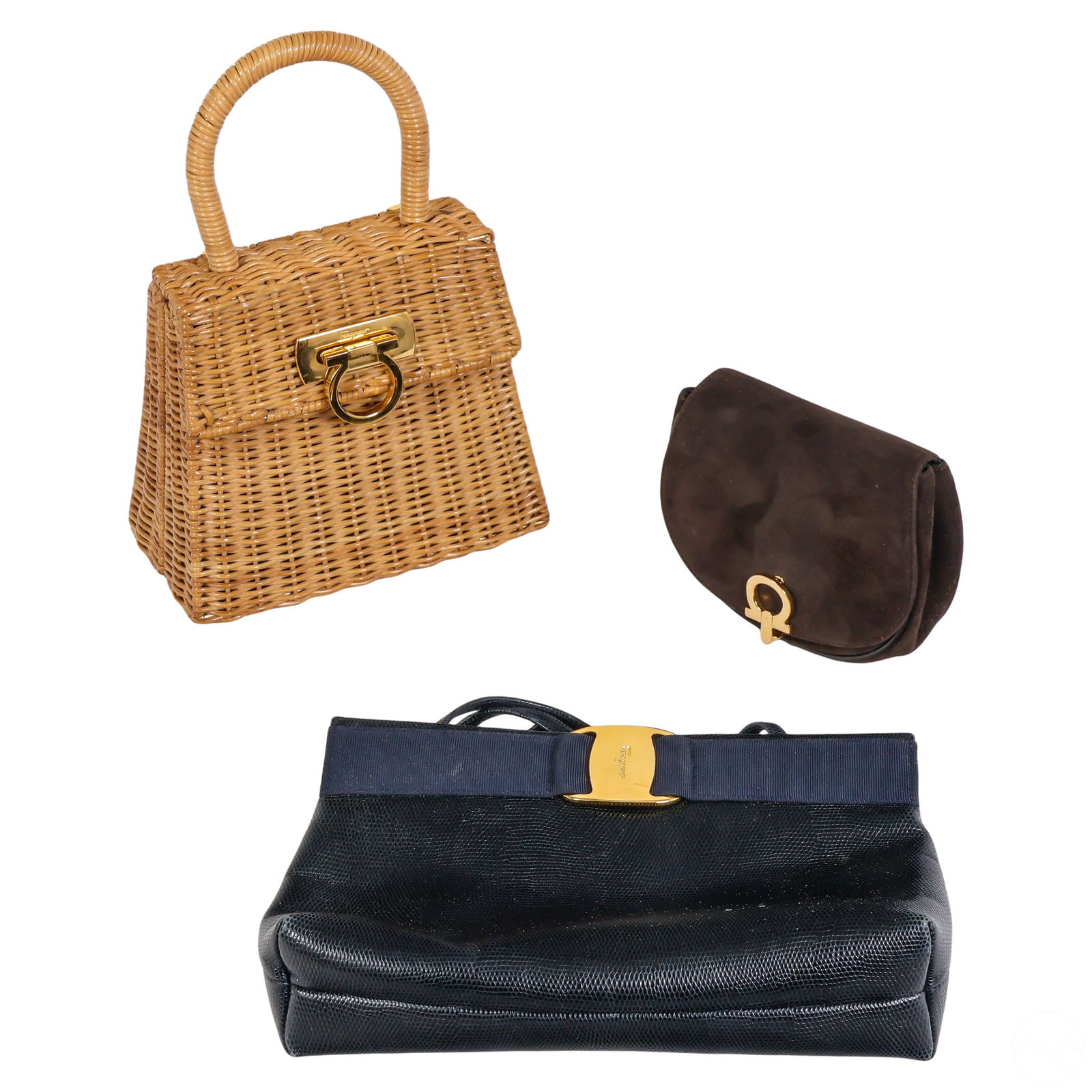 Salvatore Ferragamo Italian Ladies Purses 3pc. LOT (1 of 11)