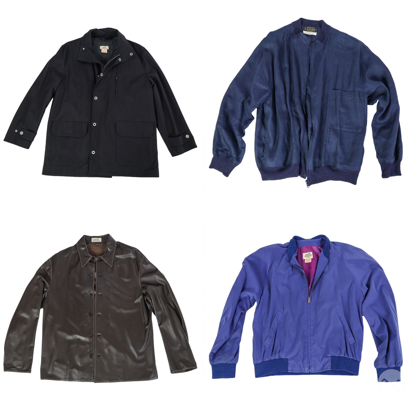 Hermes & Lanvin Mens Windbreaker Jacket Coats LOT (1 of 9)