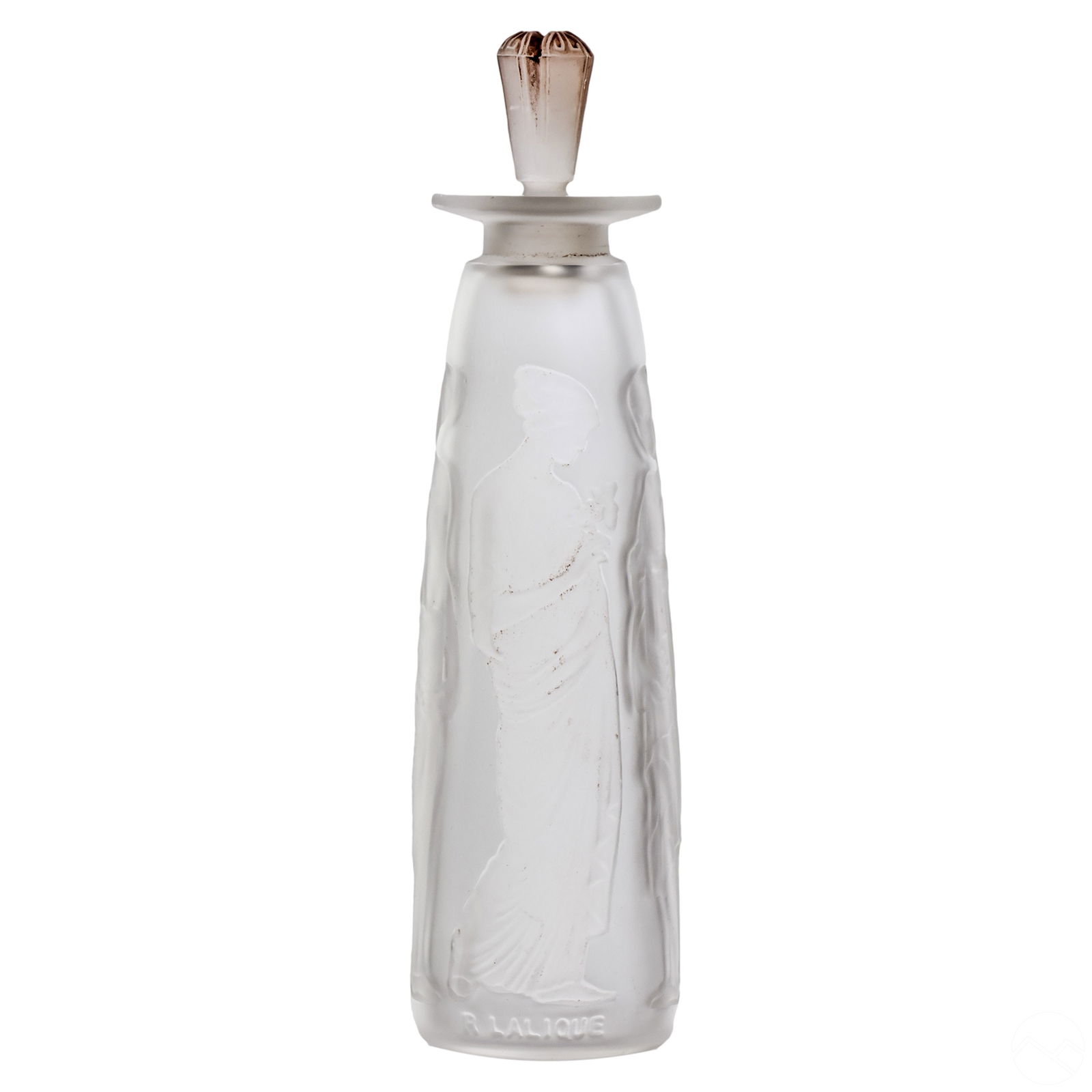 Rene Lalique Frosted Crystal Ambre Perfume Bottle (1 of 5)