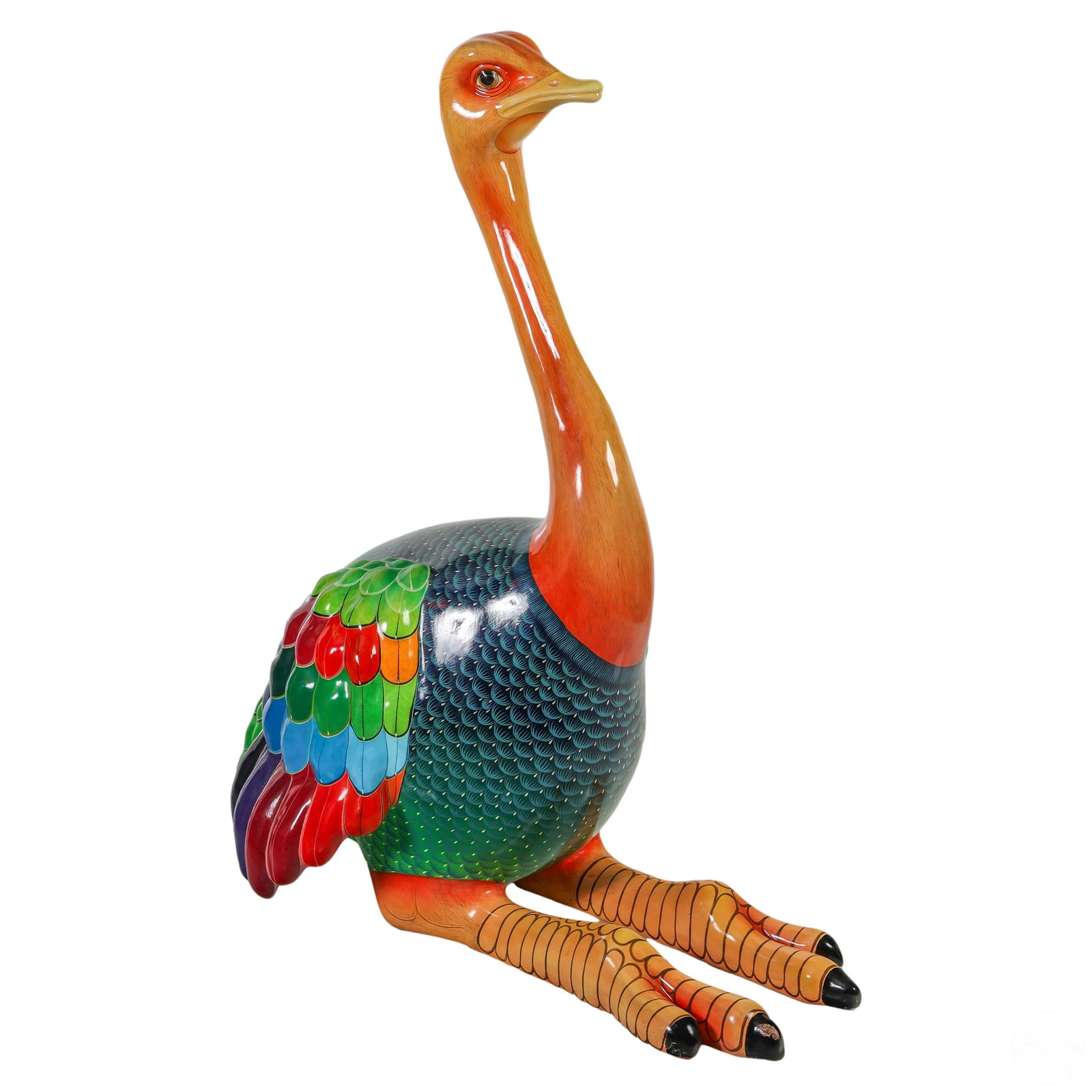 Sergio Bustamante b.1942 Life Size Ostrich Statue (1 of 9)