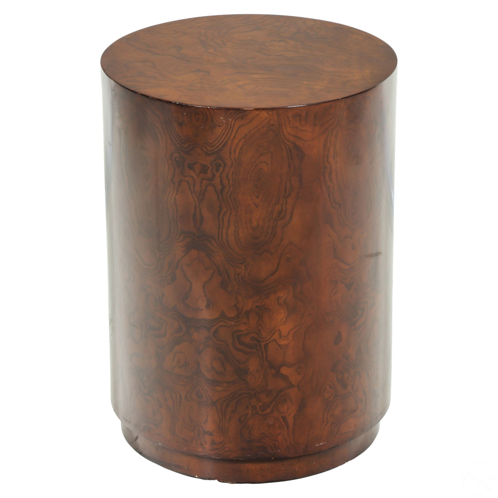 Ralph Lauren Designer Exotic Wood Side Drum Table (1 of 7)