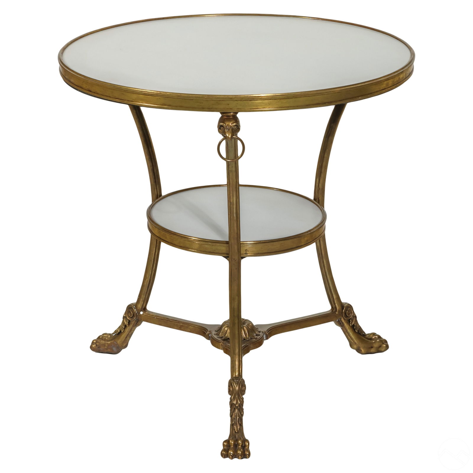 Ralph Lauren Heiress Gueridon Brass & Stone Table (1 of 8)