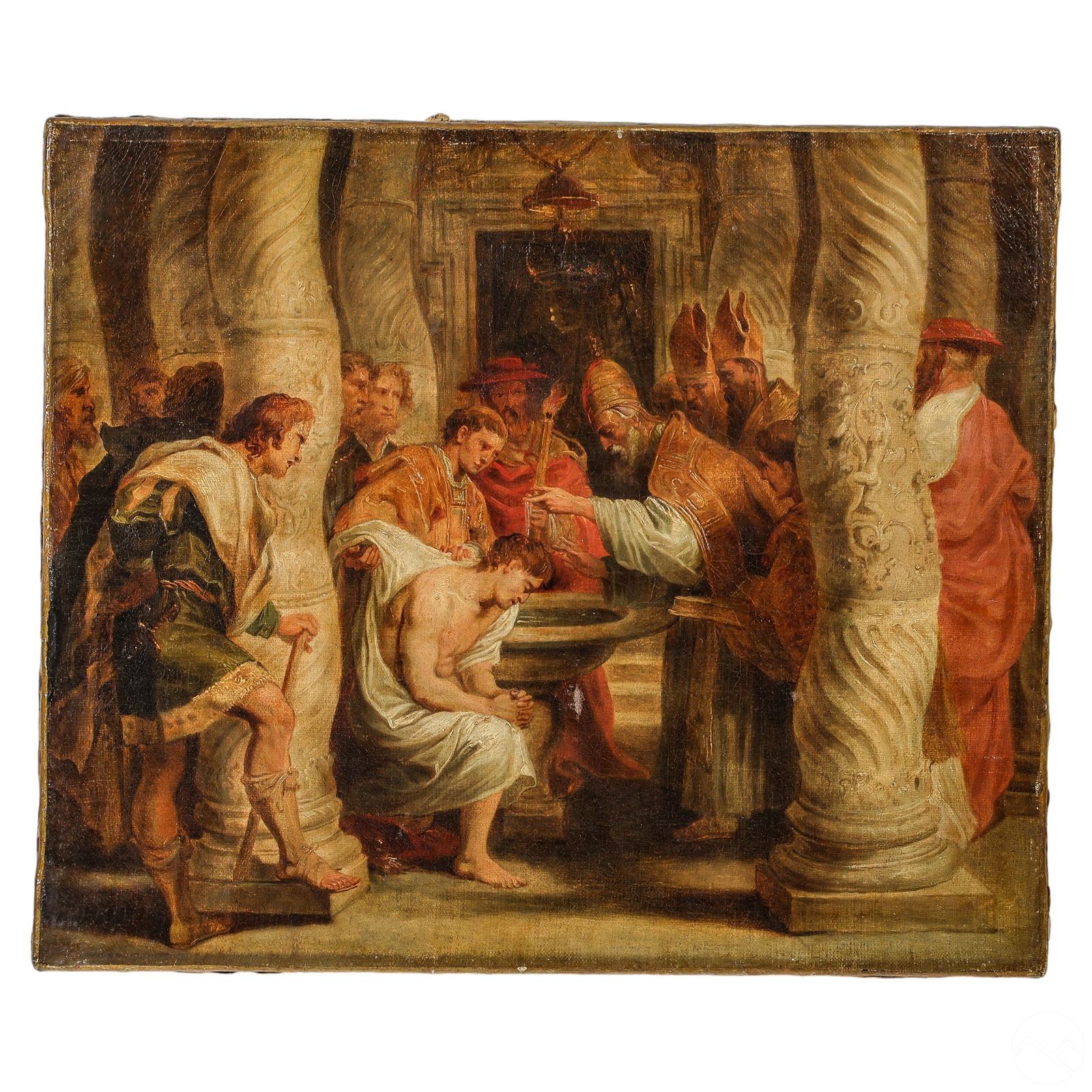 Painting Manner Peter Paul Rubens w/ Sotheby's Tag (1 of 10)