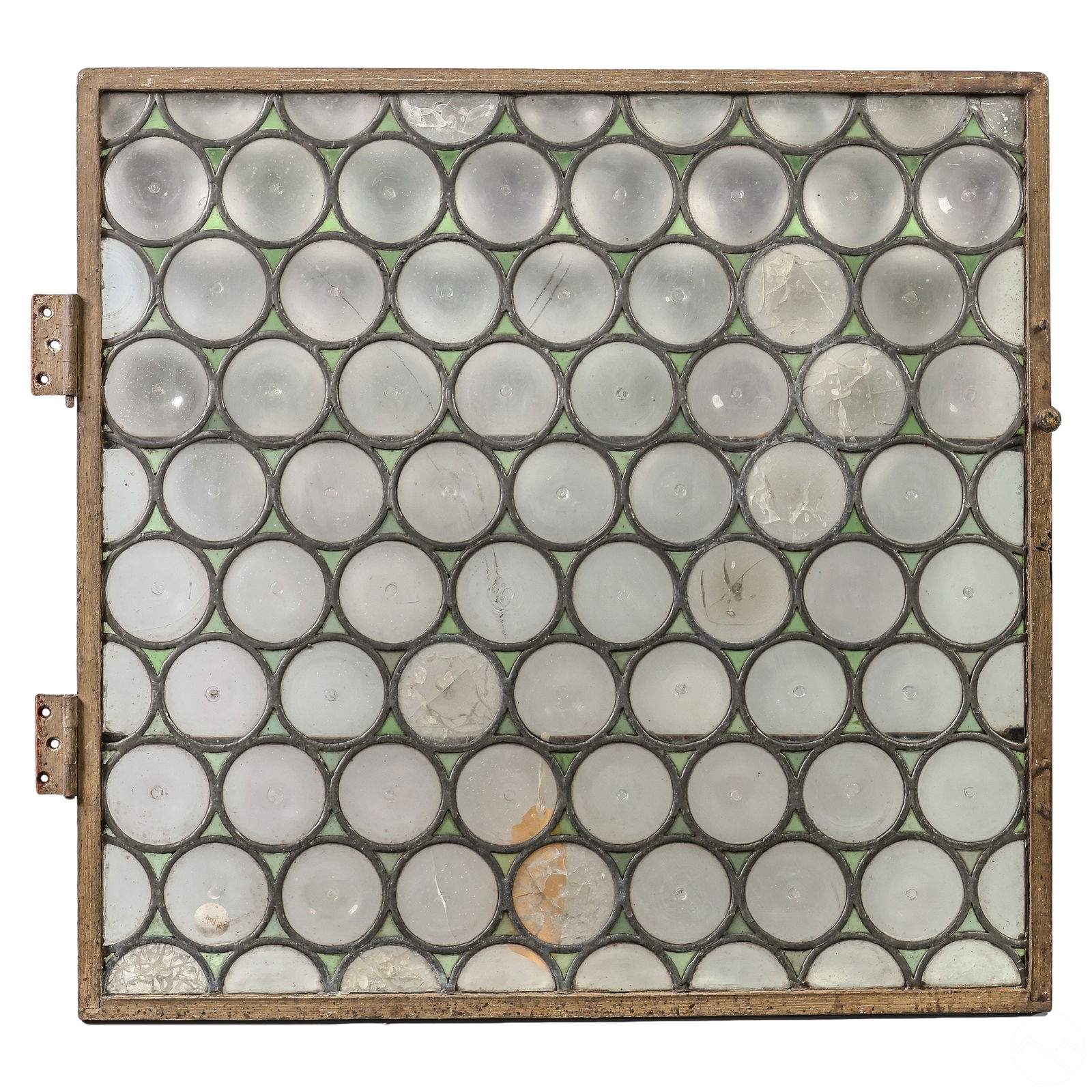 19C Salvaged Stained Glass Window w/ Sotheby's Tag (1 of 11)