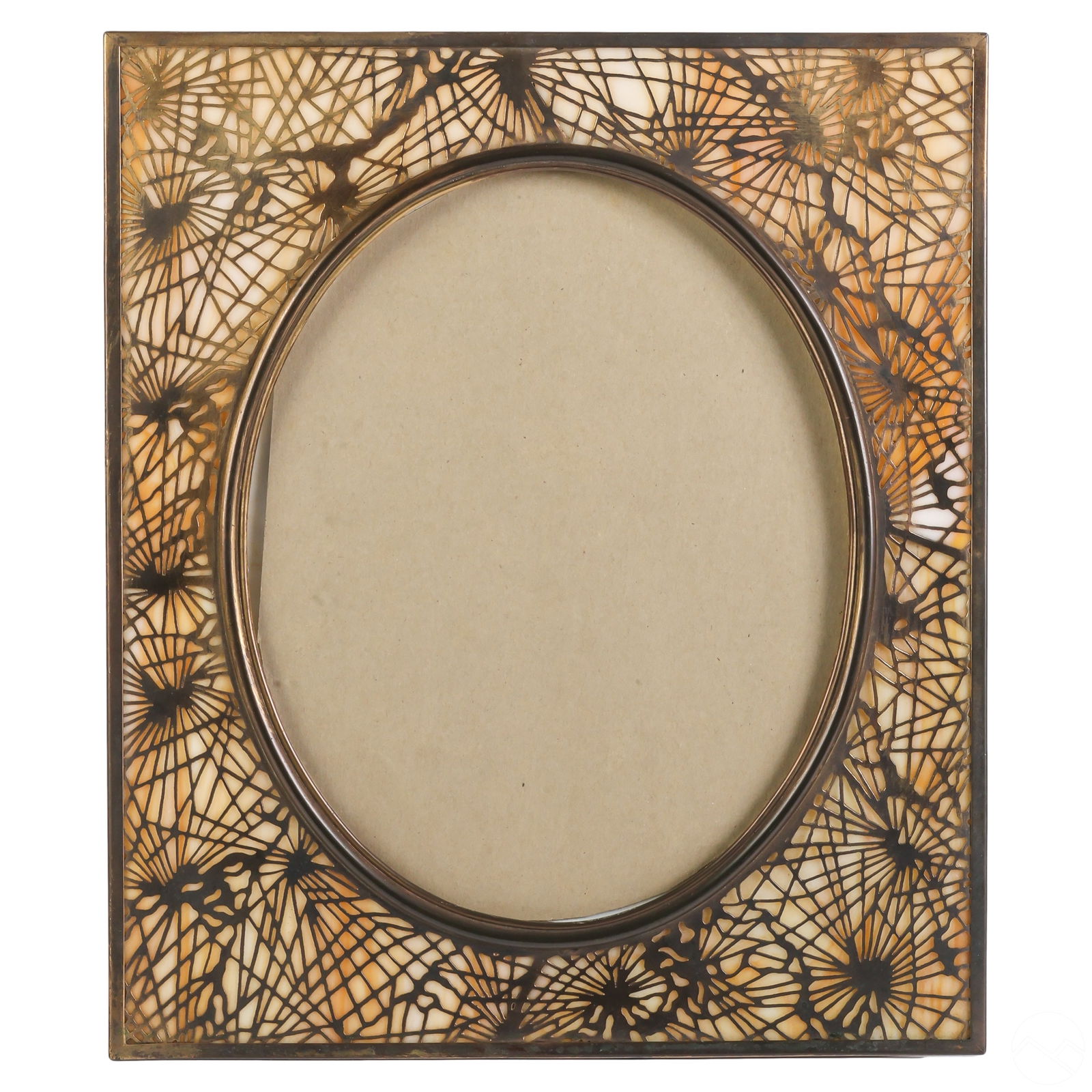 Tiffany Studio Bronze Pine Needle Photo Frame #917 (1 of 6)