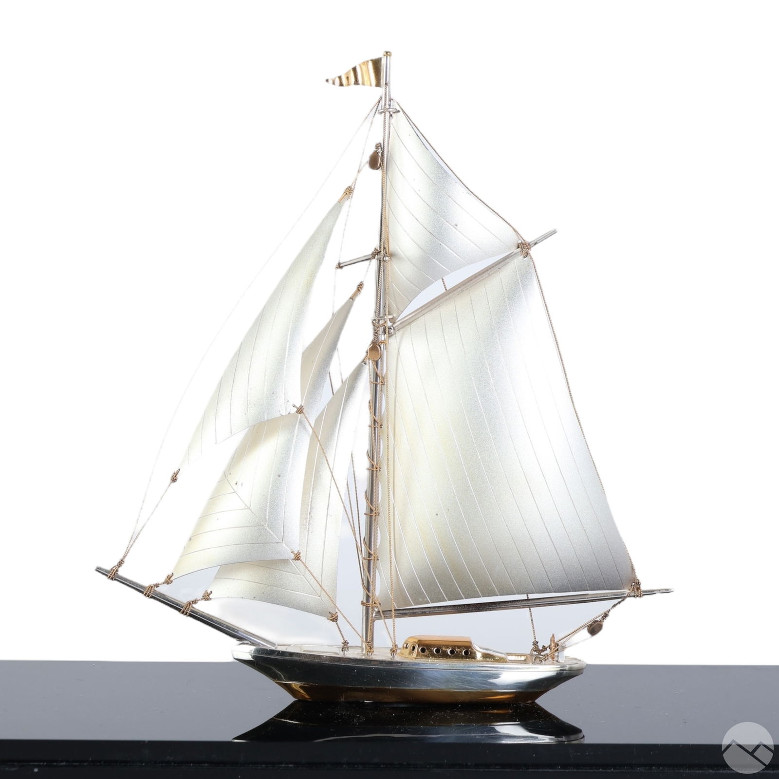 Sterling Silver LE Sailing Yacht Ship Model SIGNED (1 of 6)