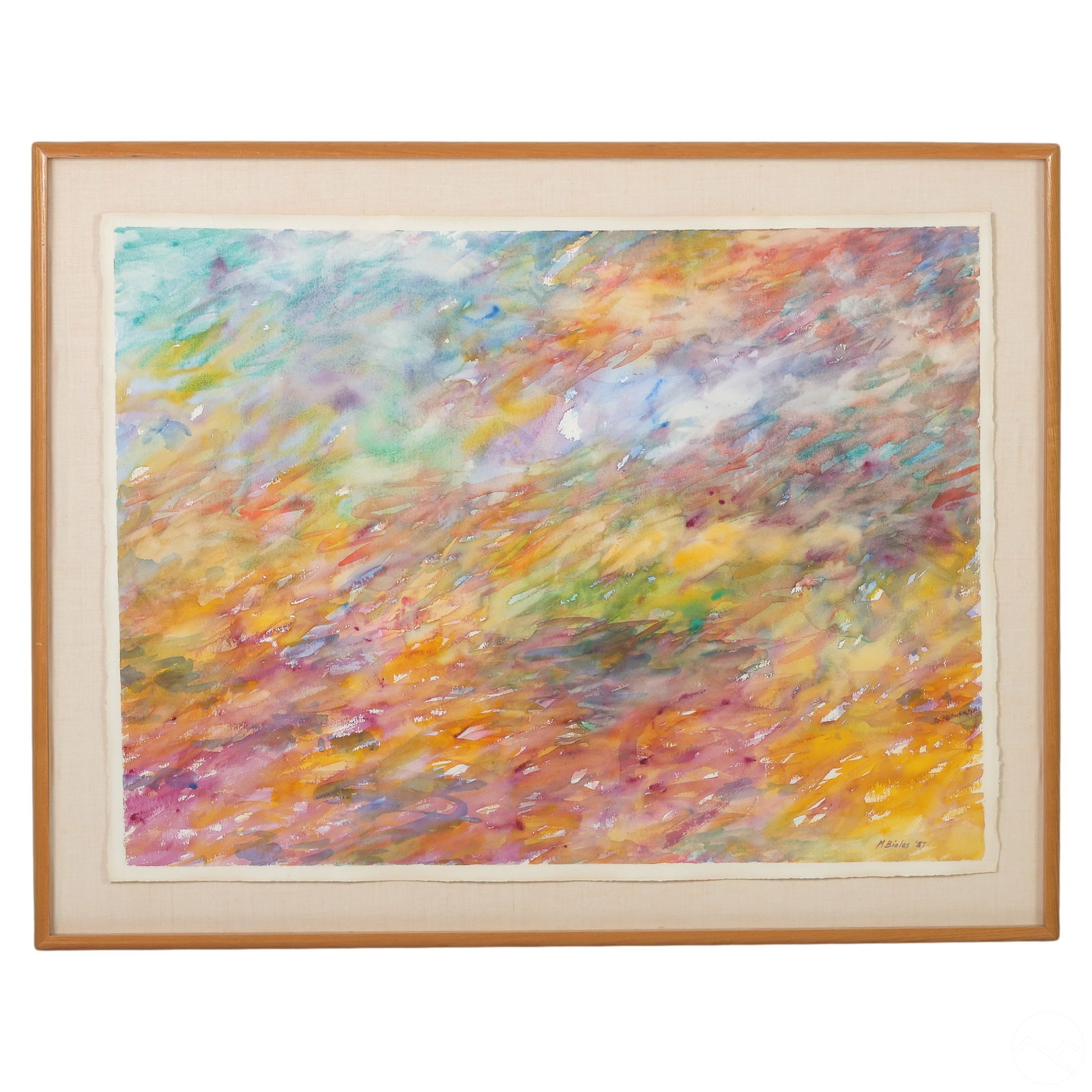 M. Biales 20C. Modern Abstract Watercolor Painting (1 of 5)