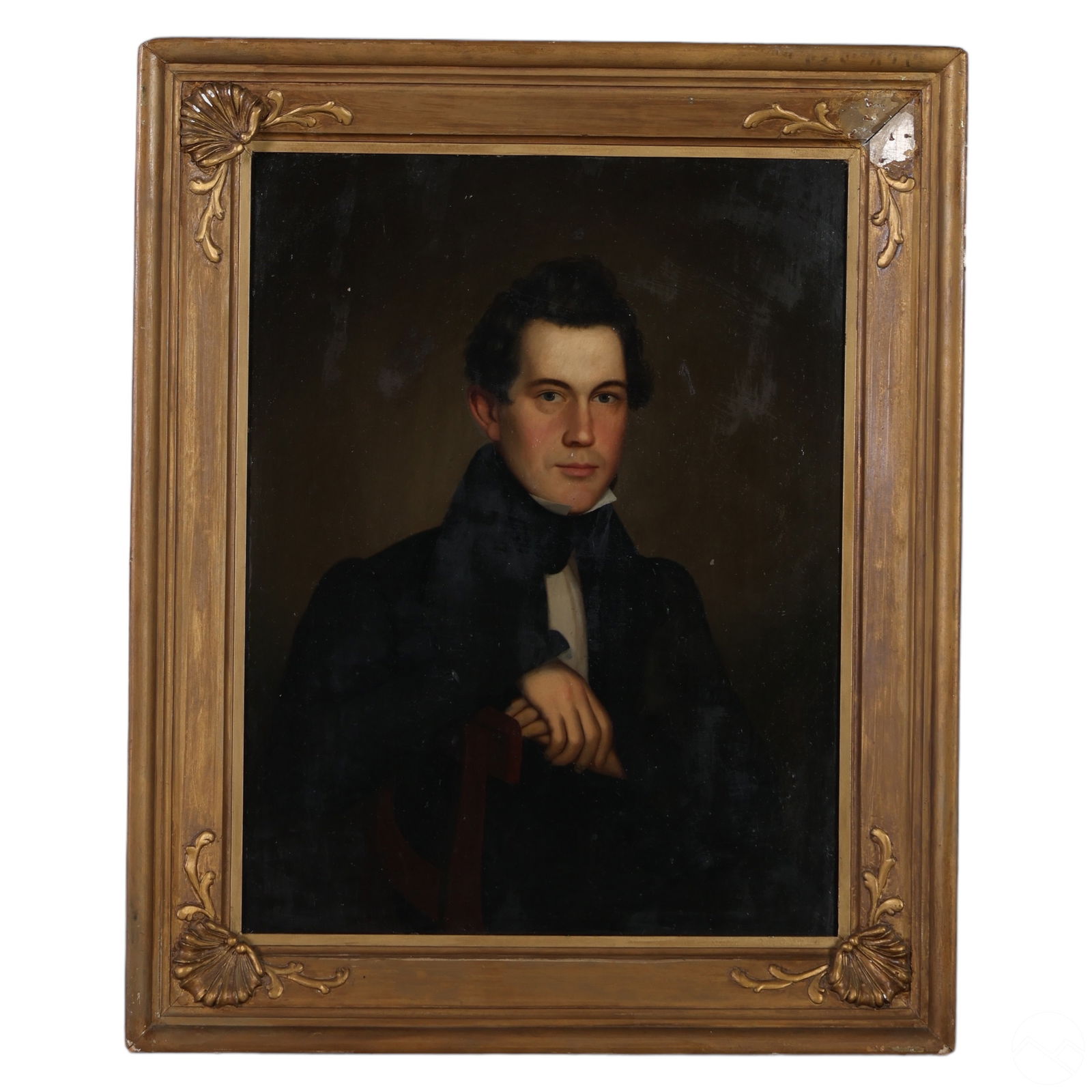 American School 19C. Antique Portrait Oil Painting (1 of 8)