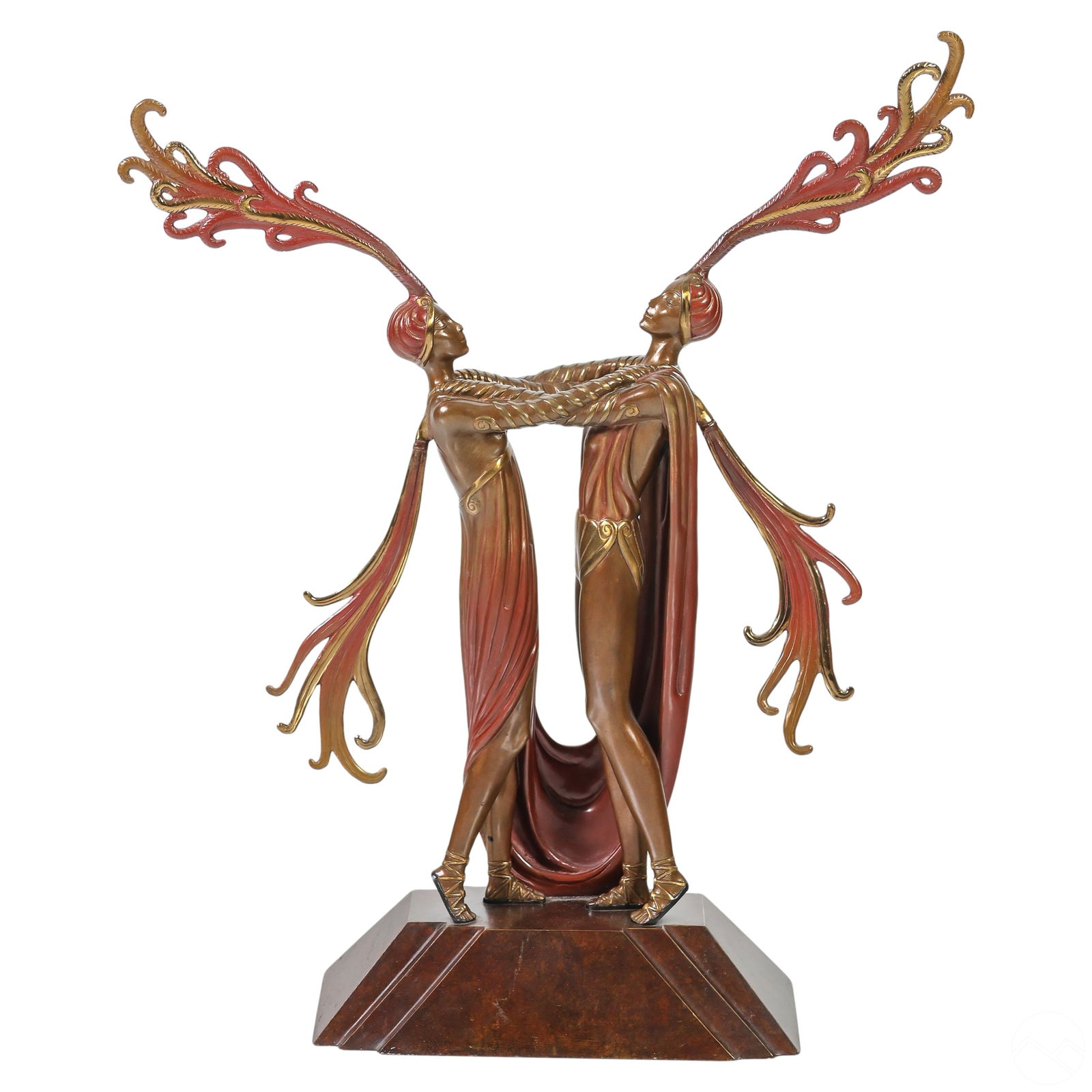 Erte 1892-1990 KISS OF FIRE LE Bronze Statue w/COA (1 of 7)