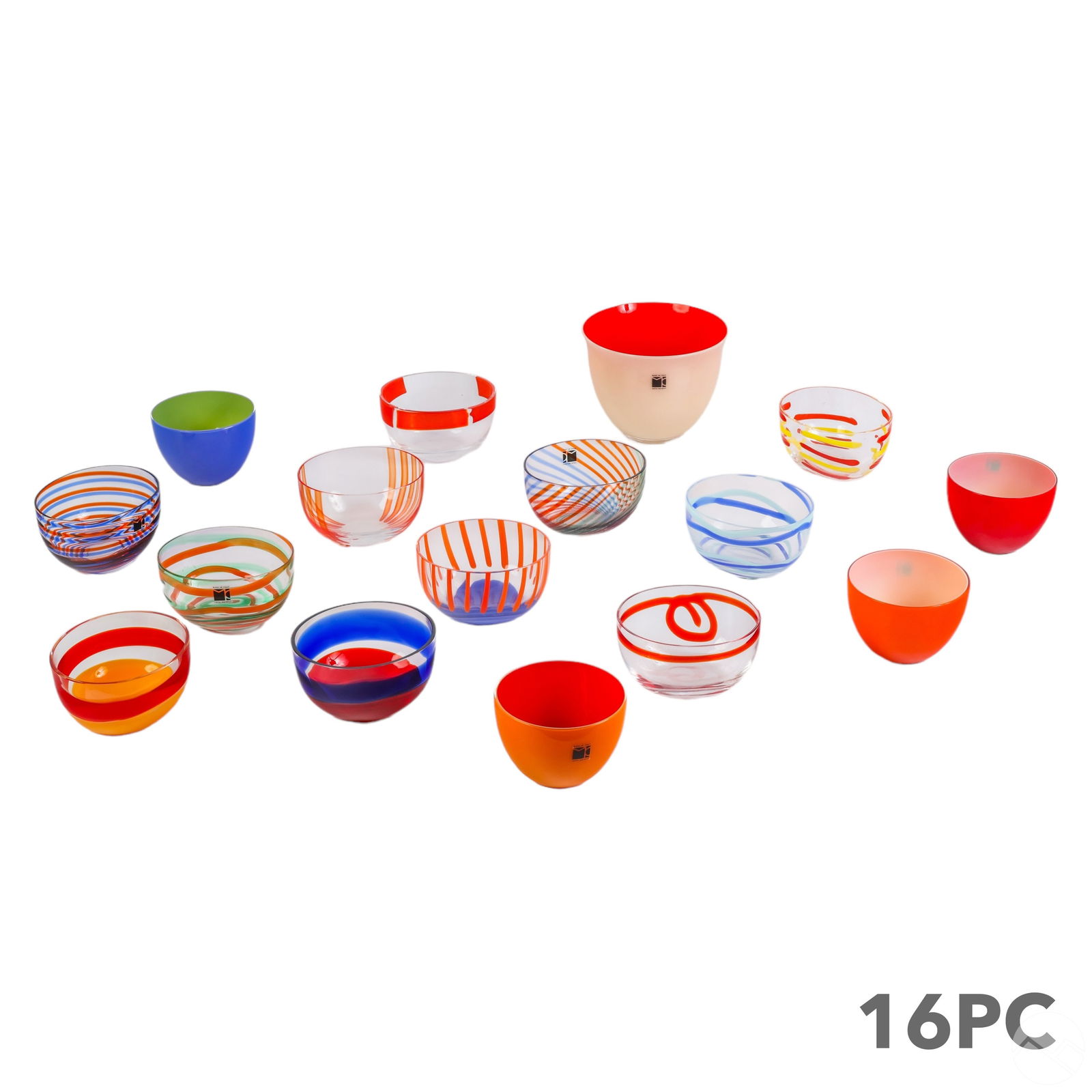 Carlo Moretti Italian Murano Glass 16pc LOT SIGNED (1 of 7)