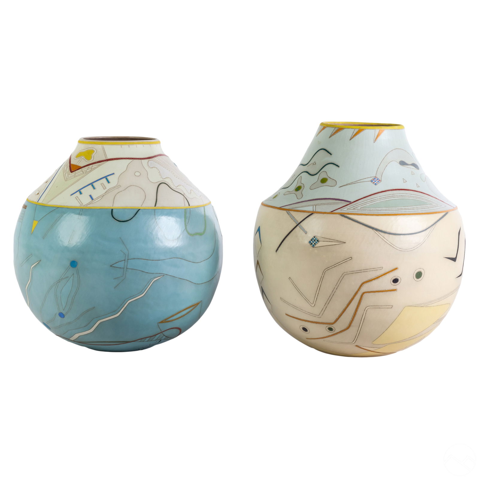 Mark Kuzio b1960 Modern Studio Art Pottery Vessels (1 of 7)