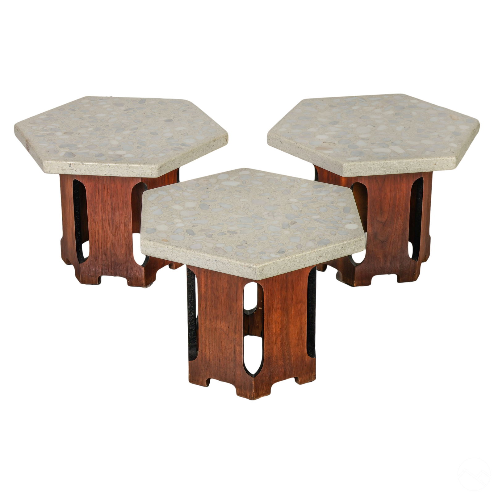 Mid Century End Tables By Harvey Probber 3pc SET (1 of 7)
