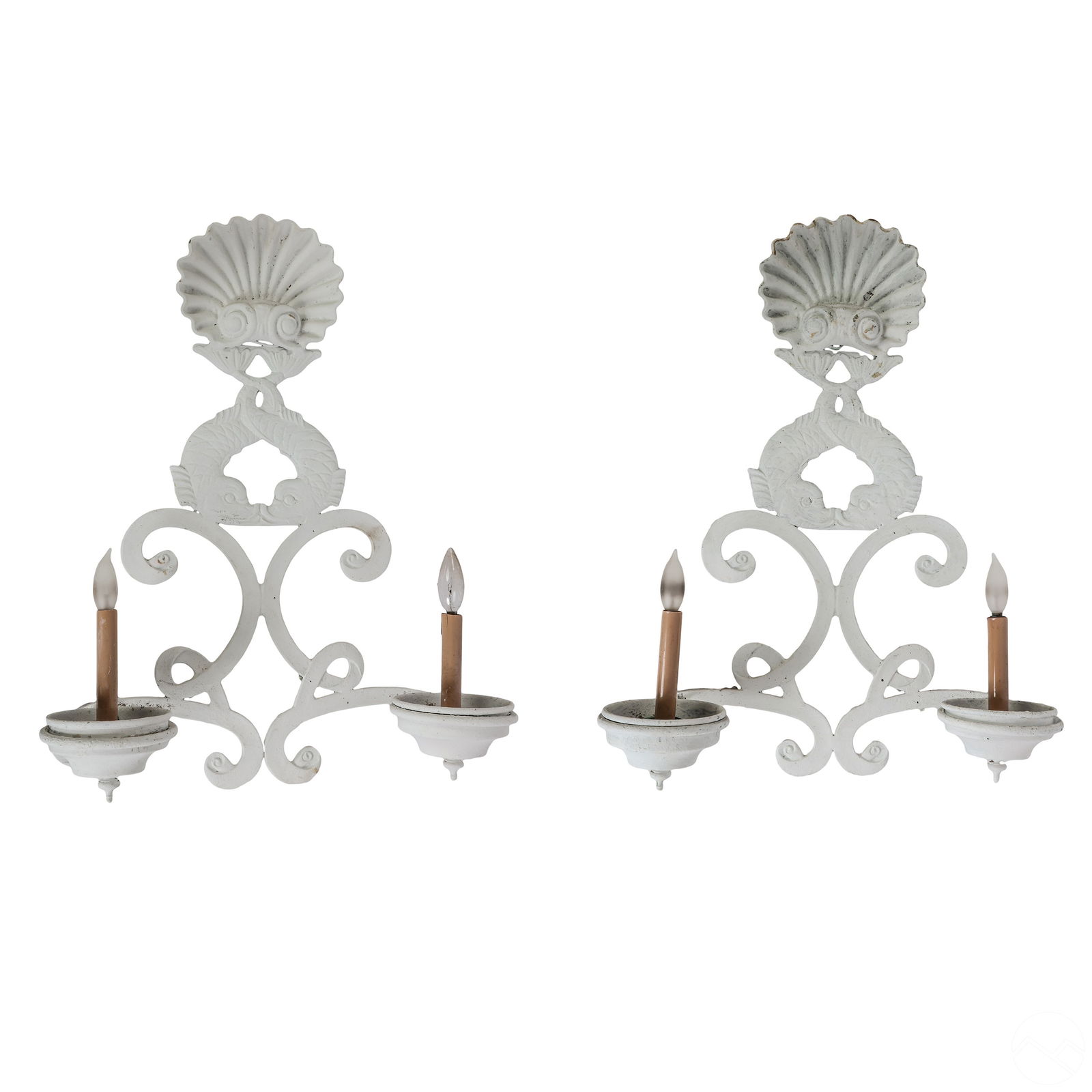 Palm Beach Regency PR Iron Double Arm Shell Scones (1 of 8)