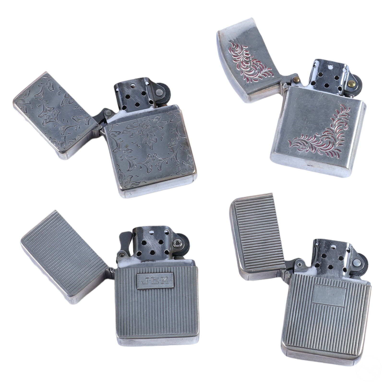 Vintage Silver Cigarette Cigar Lighters ESTATE LOT (1 of 3)