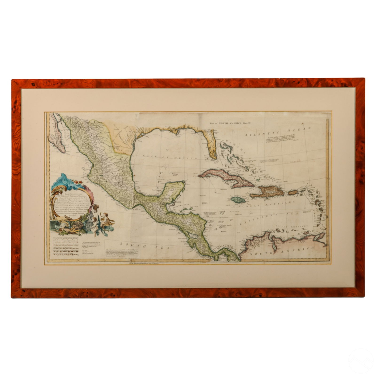 Antique North America West Indies Caribbean Map (1 of 7)