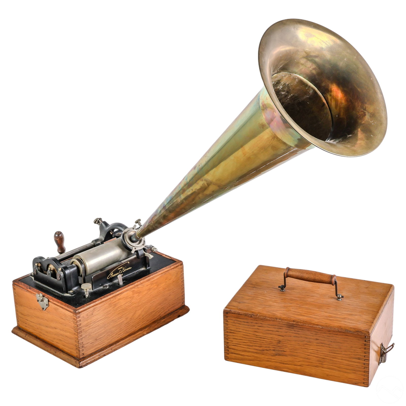 Edison 19C Antique Home Phonograph Cylinder Player (1 of 8)