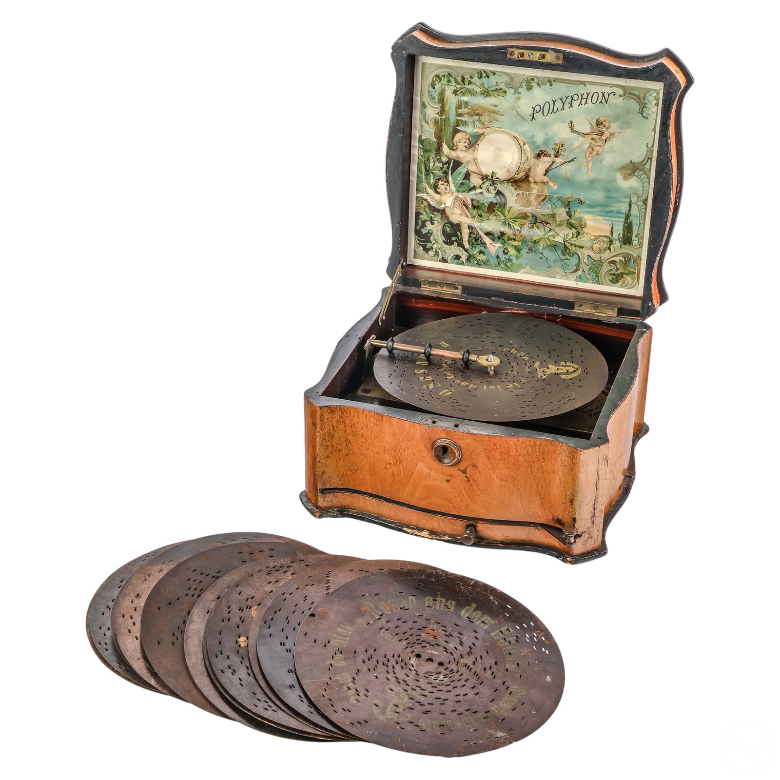 Polyphon 19C. Antique German Musical Disc Player (1 of 9)
