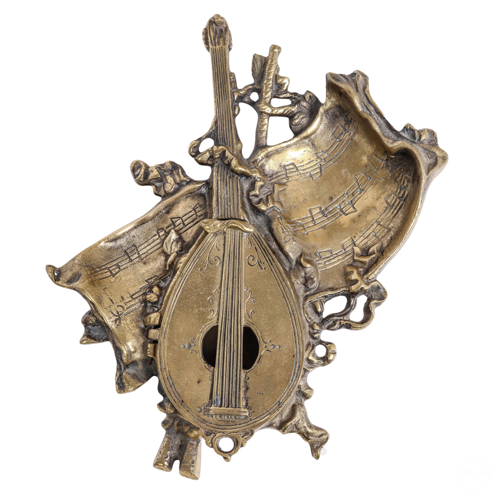 Mandolin & Sheet Music Bronze Hinged Vanity Tray (1 of 5)