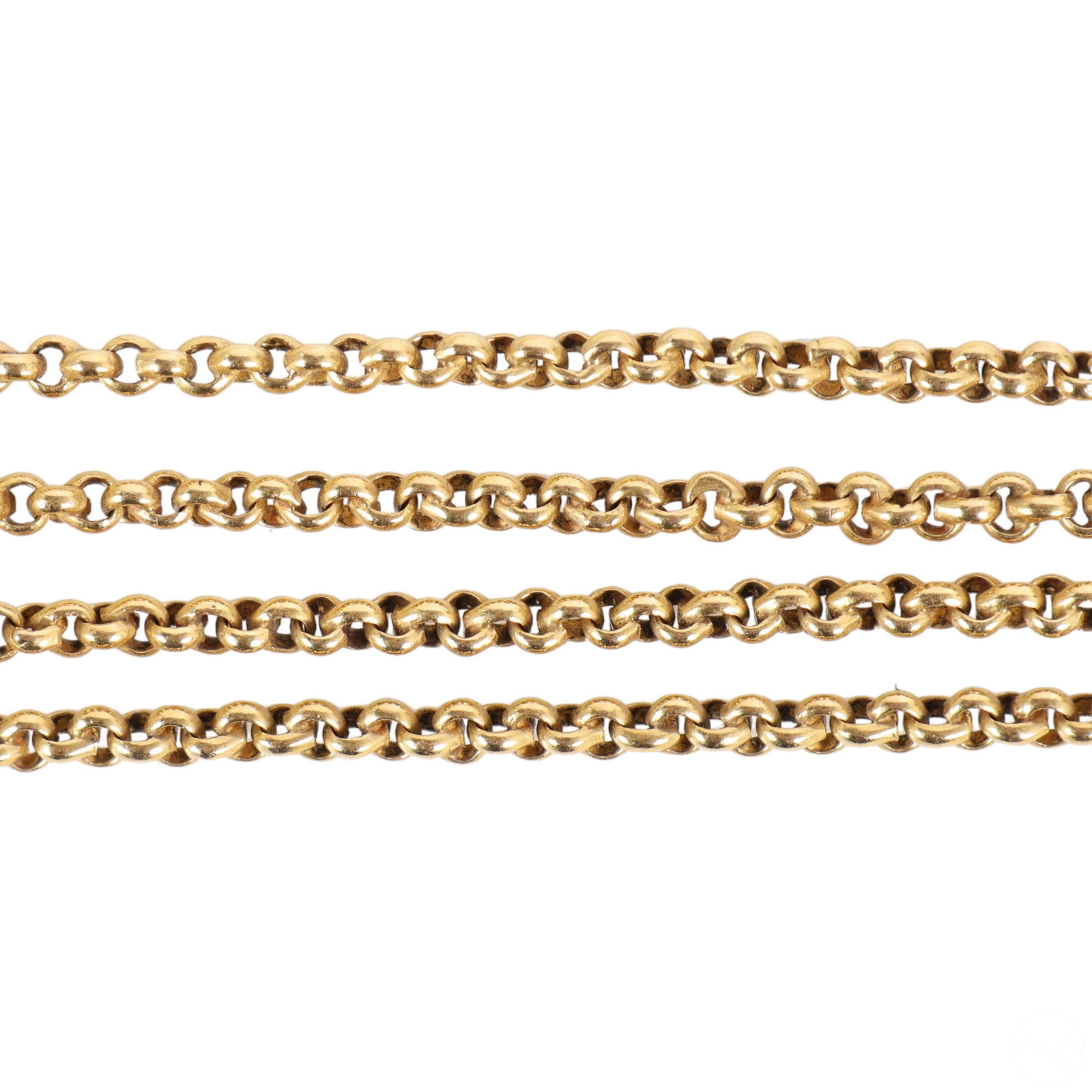 14K Gold Designer 72" Long Gold Chain Necklace 77g (1 of 3)