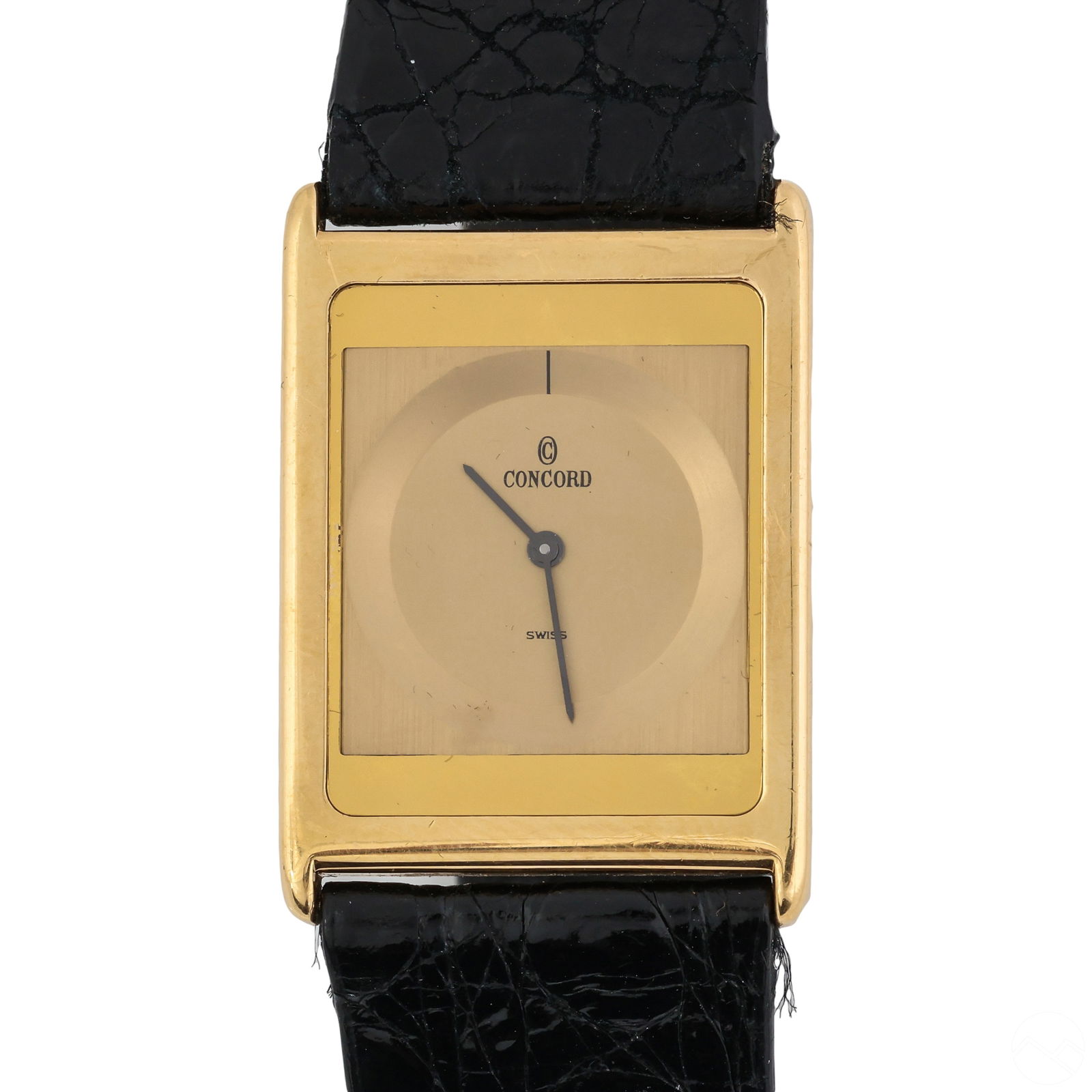 Concord 18K Gold Swiss Wristwatch and Leather Band (1 of 6)