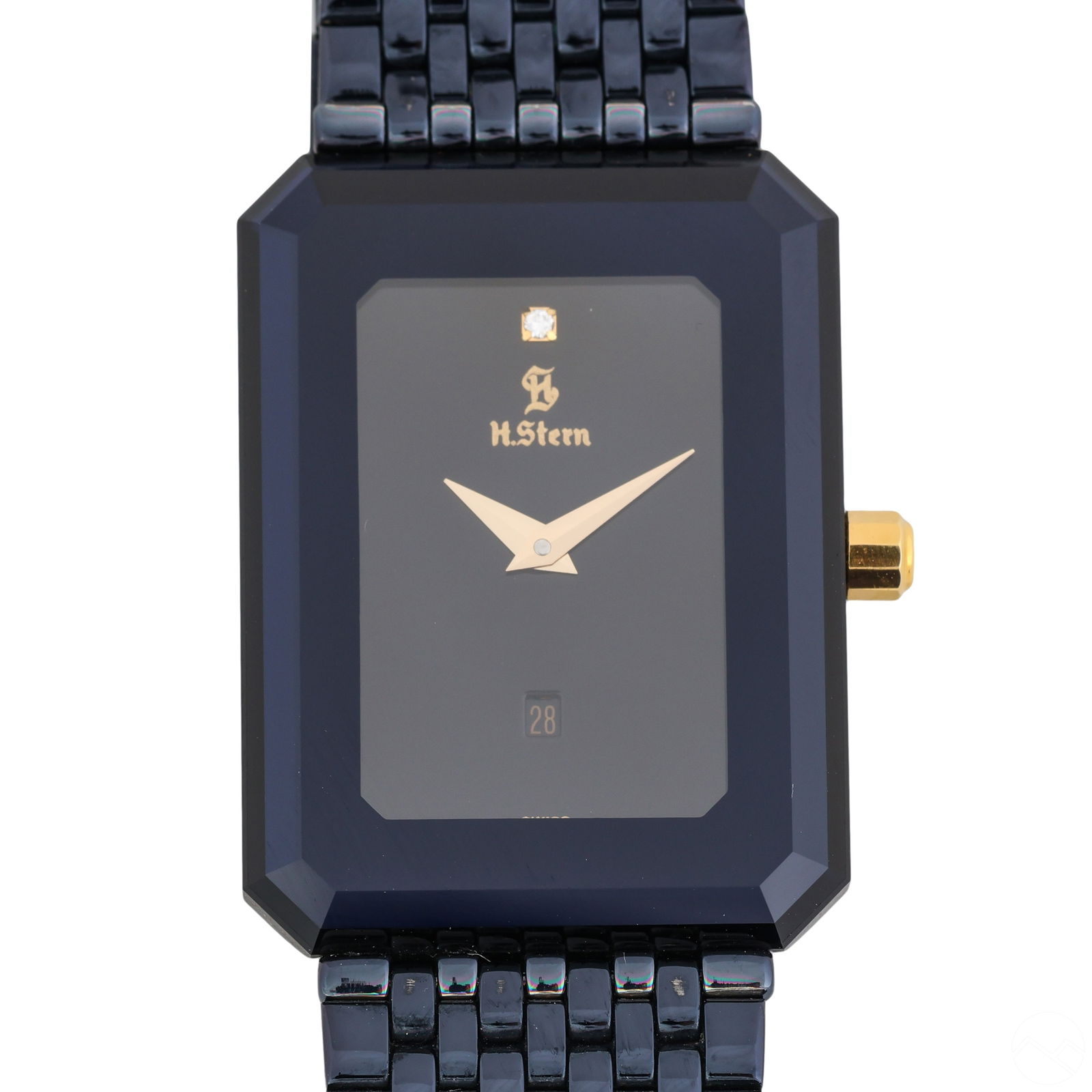H. Stern Luxe Designer Black Stainless Steel Watch (1 of 7)