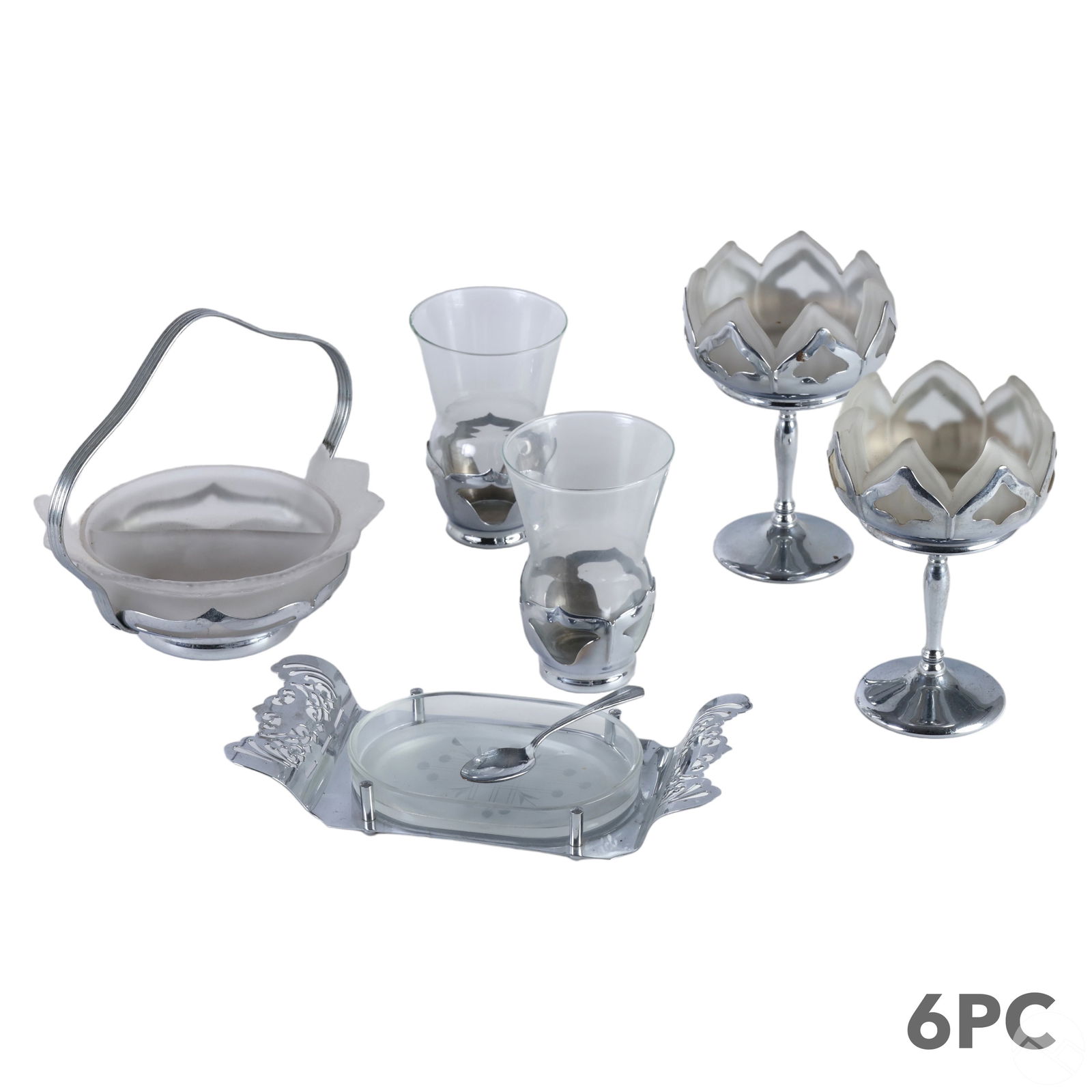 Farber Brothers Krome Kraft Barware 6pc ESTATE LOT (1 of 10)