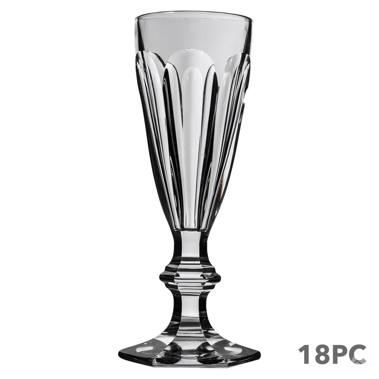 Baccarat Crystal Harcourt Champagne Flutes 18p SET (1 of 4)