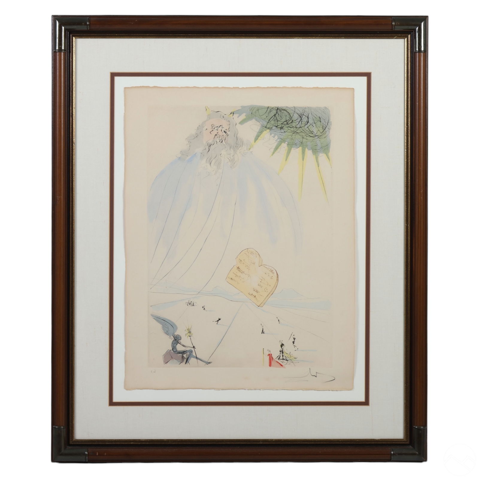 Salvador Dali 1904-1989 MOSES EA Etching SIGNED (1 of 6)