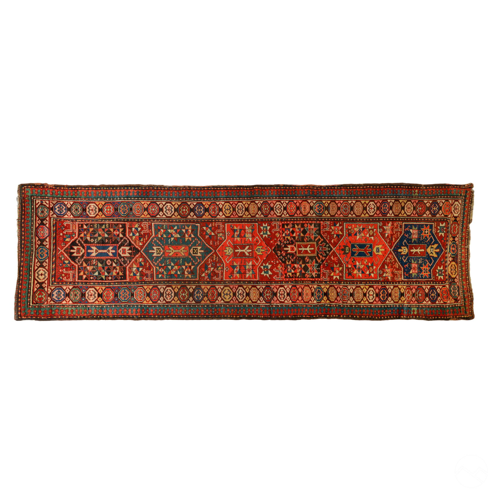 Indo Persian Serab Oriental Hall Runner Rug Carpet (1 of 5)