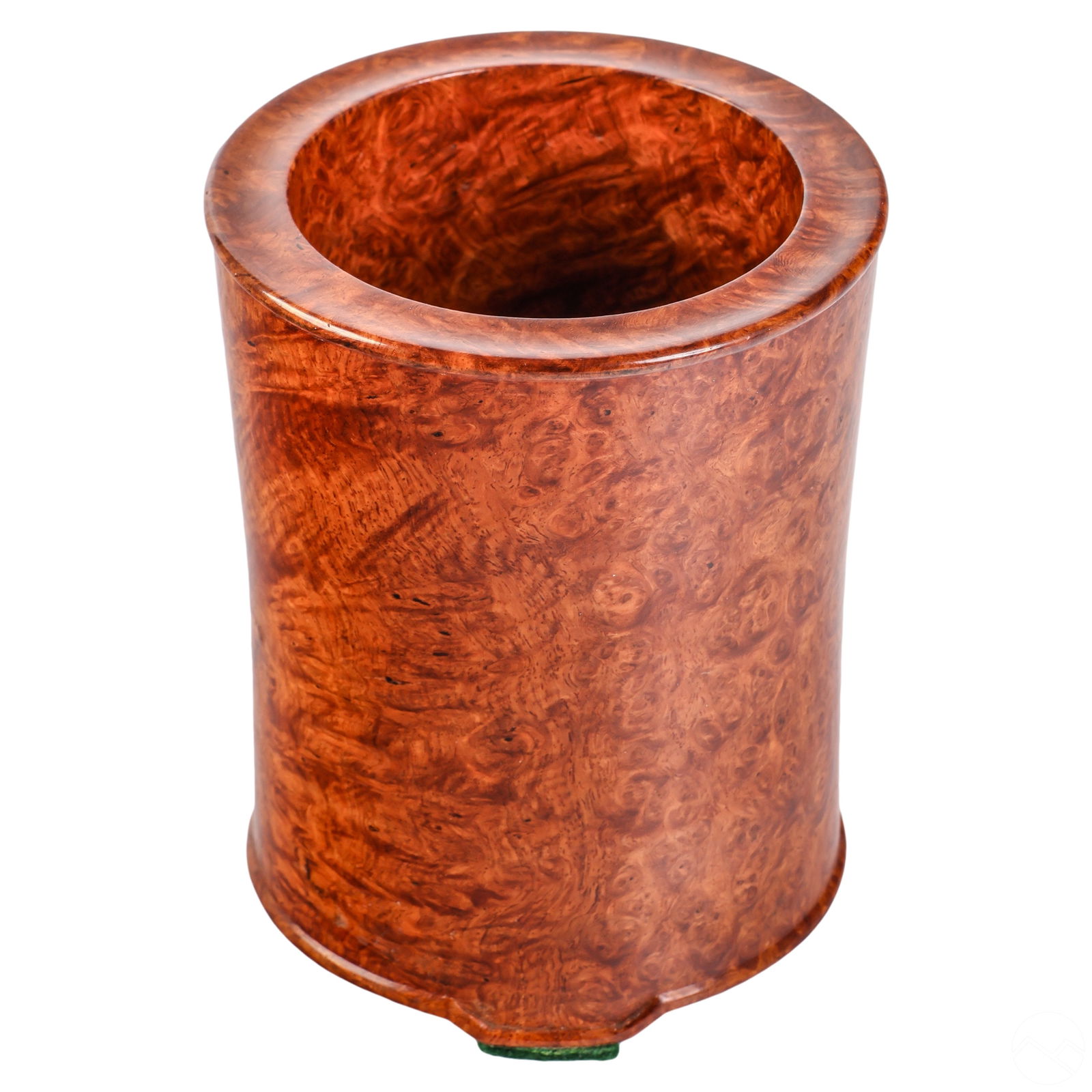 Chinese Antique Burlwood Scholars Brush Pot Holder (1 of 5)