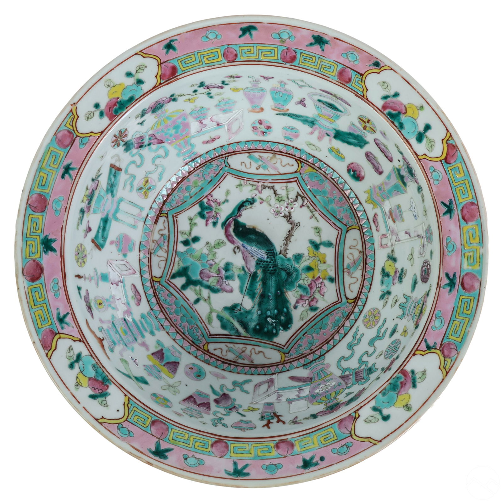 Old Antique Chinese Export Porcelain Wash Basin (1 of 7)